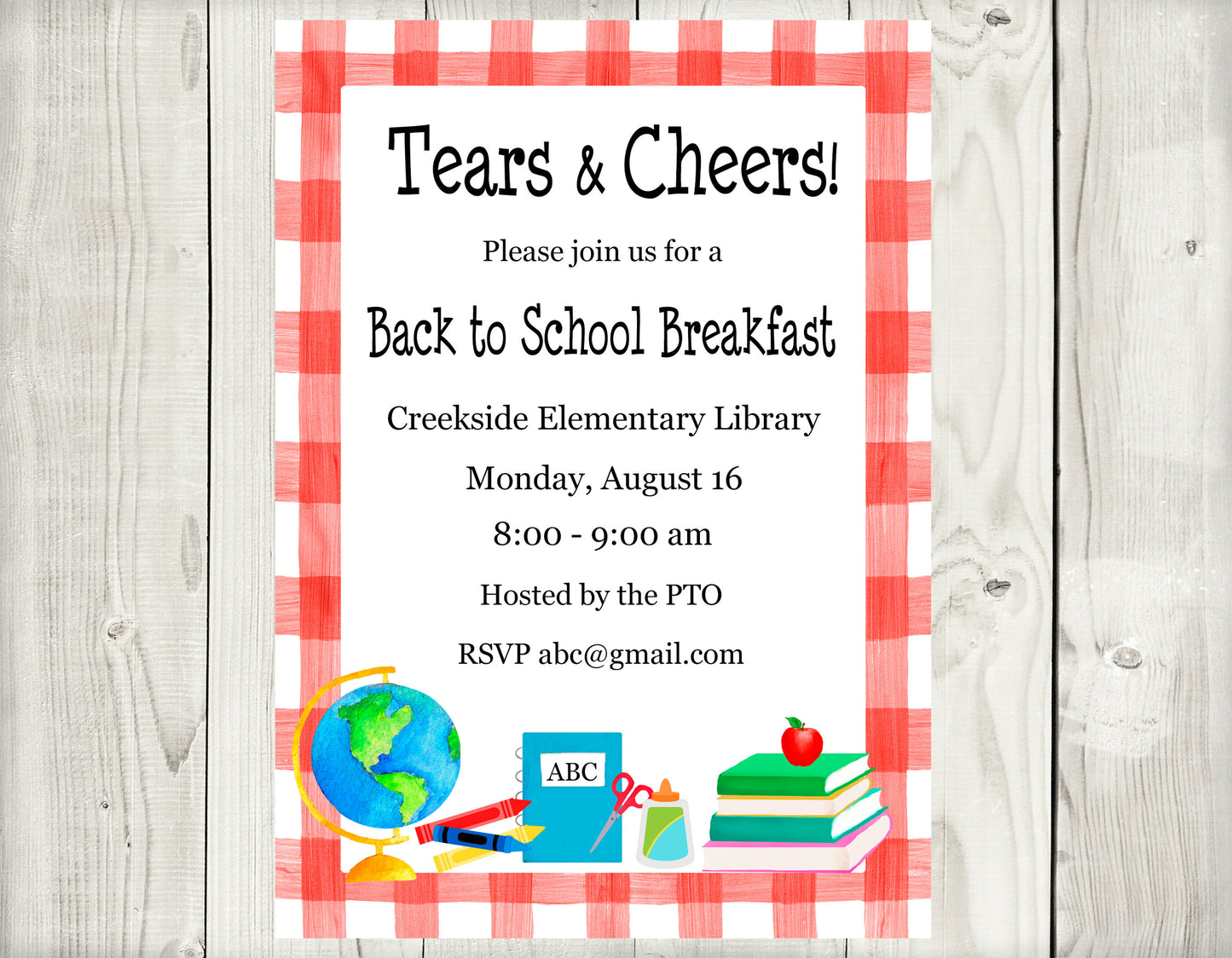 Back to School Invitations