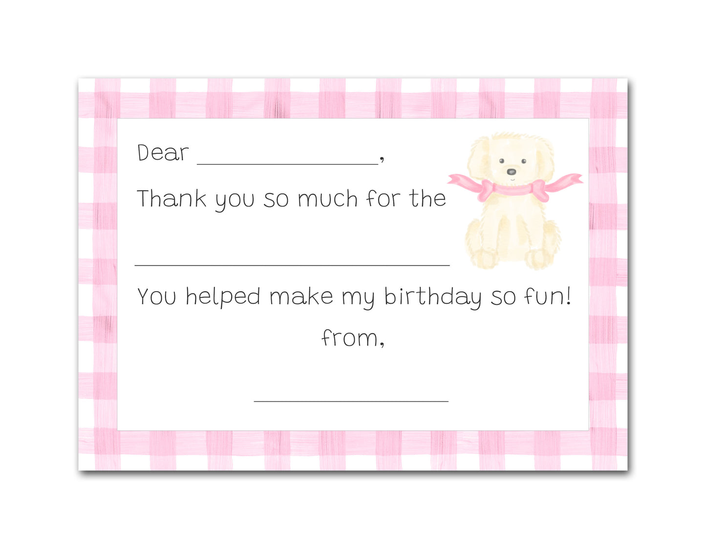 Thank You Notes, Puppy