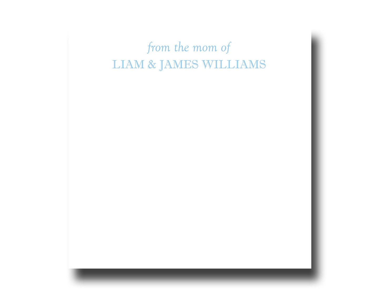 Personalized Notepad - From the Mom of