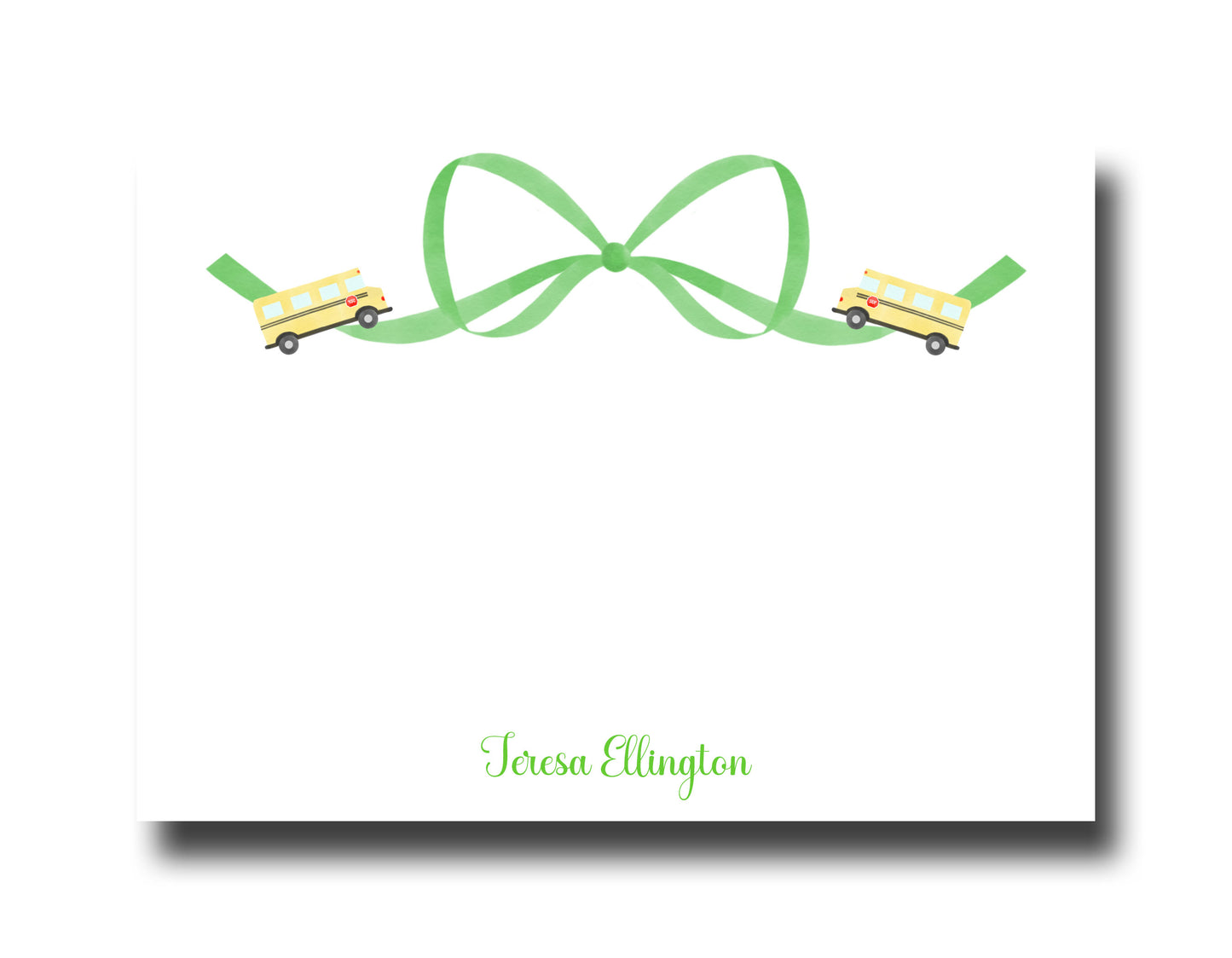 Personalized Teacher Note Cards