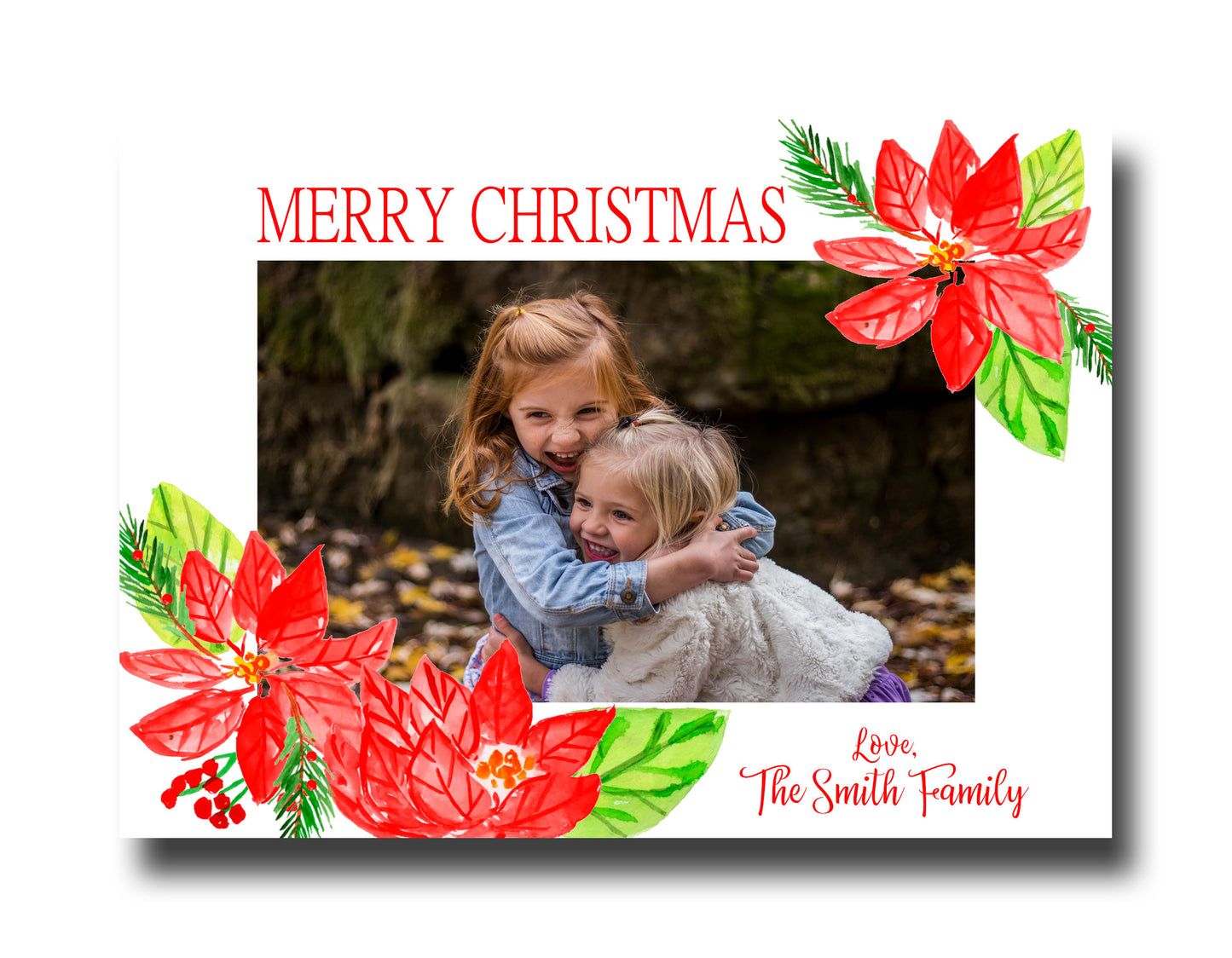 Christmas Cards - Poinsettia