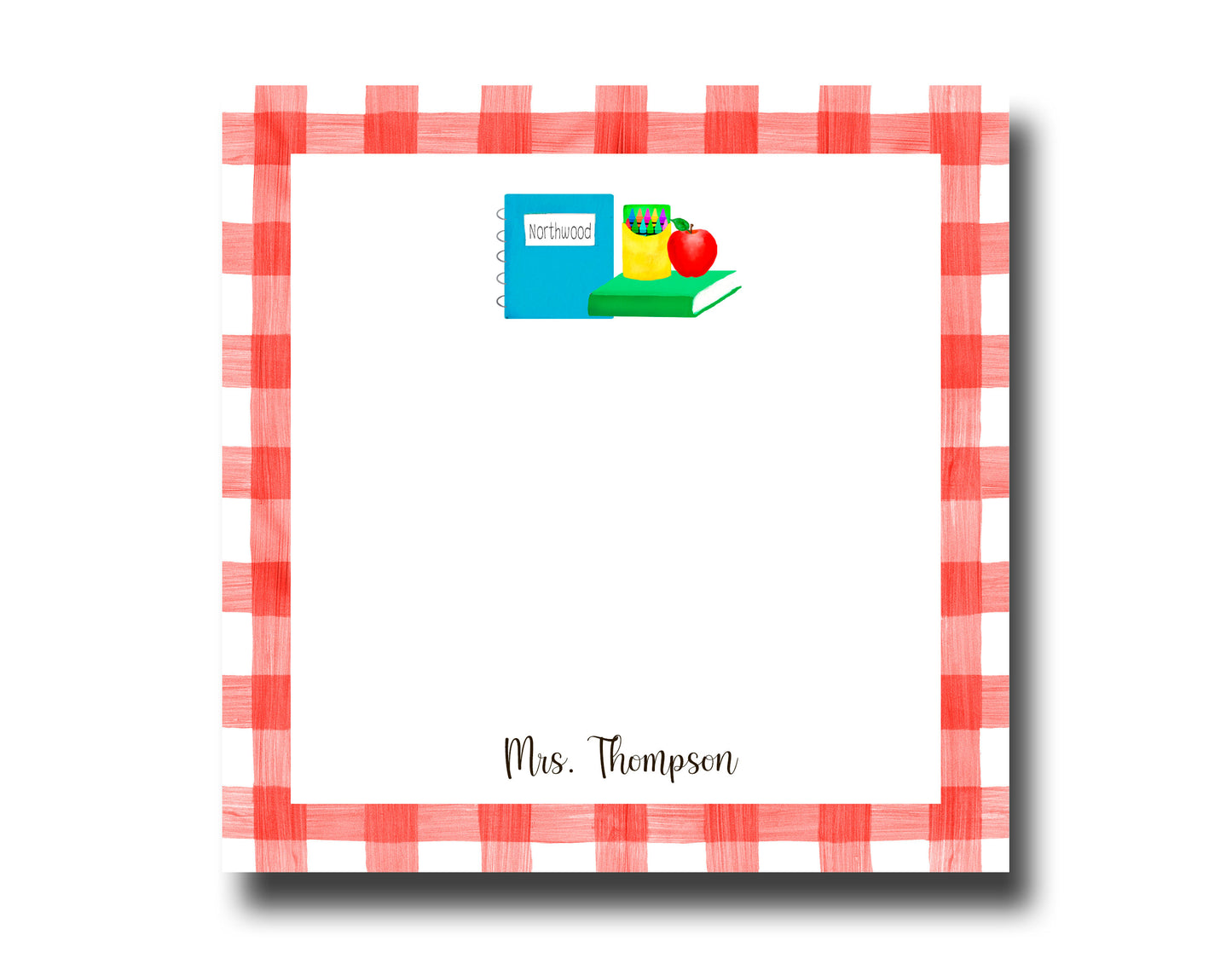 Personalized Teacher Notepad