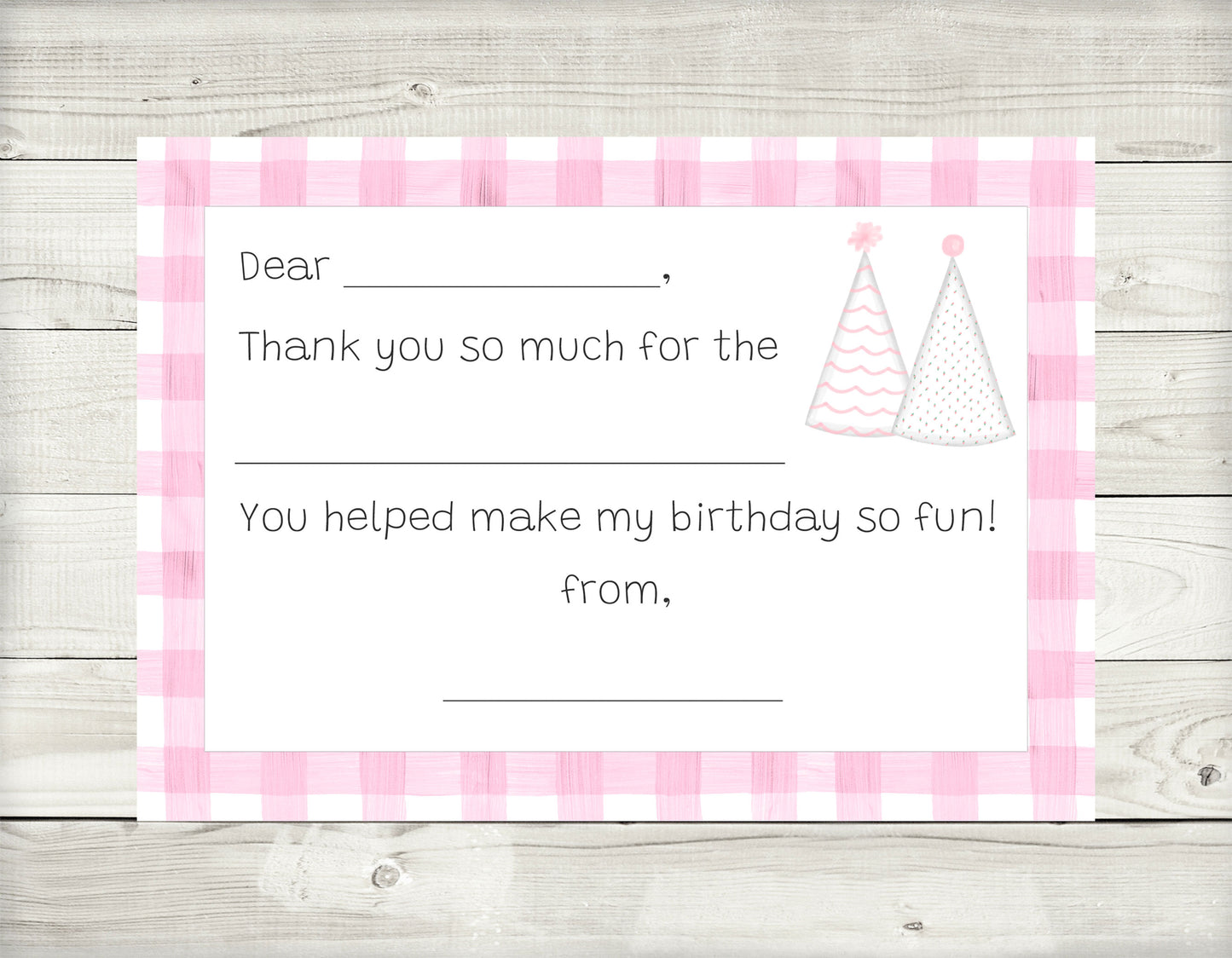 Thank You Notes, Party hats
