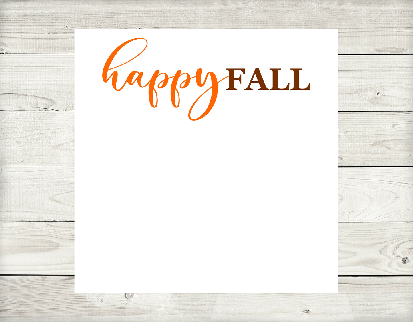 Happy Fall Notepad