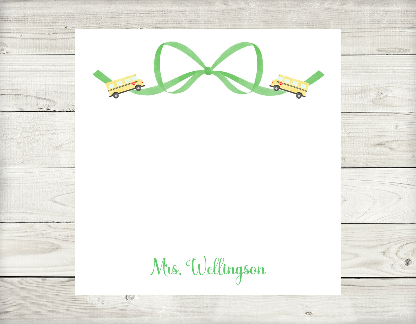 Personalized Teacher Notepad