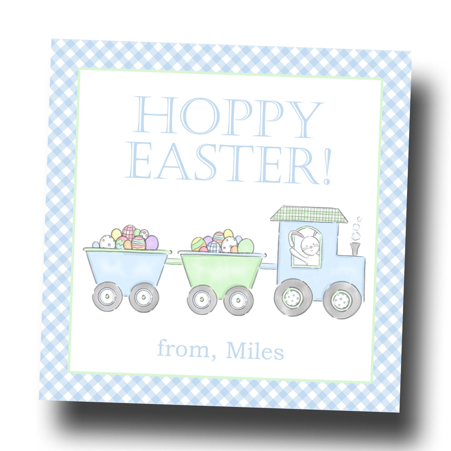 Easter Tags & Stickers - Hoppy Easter Train