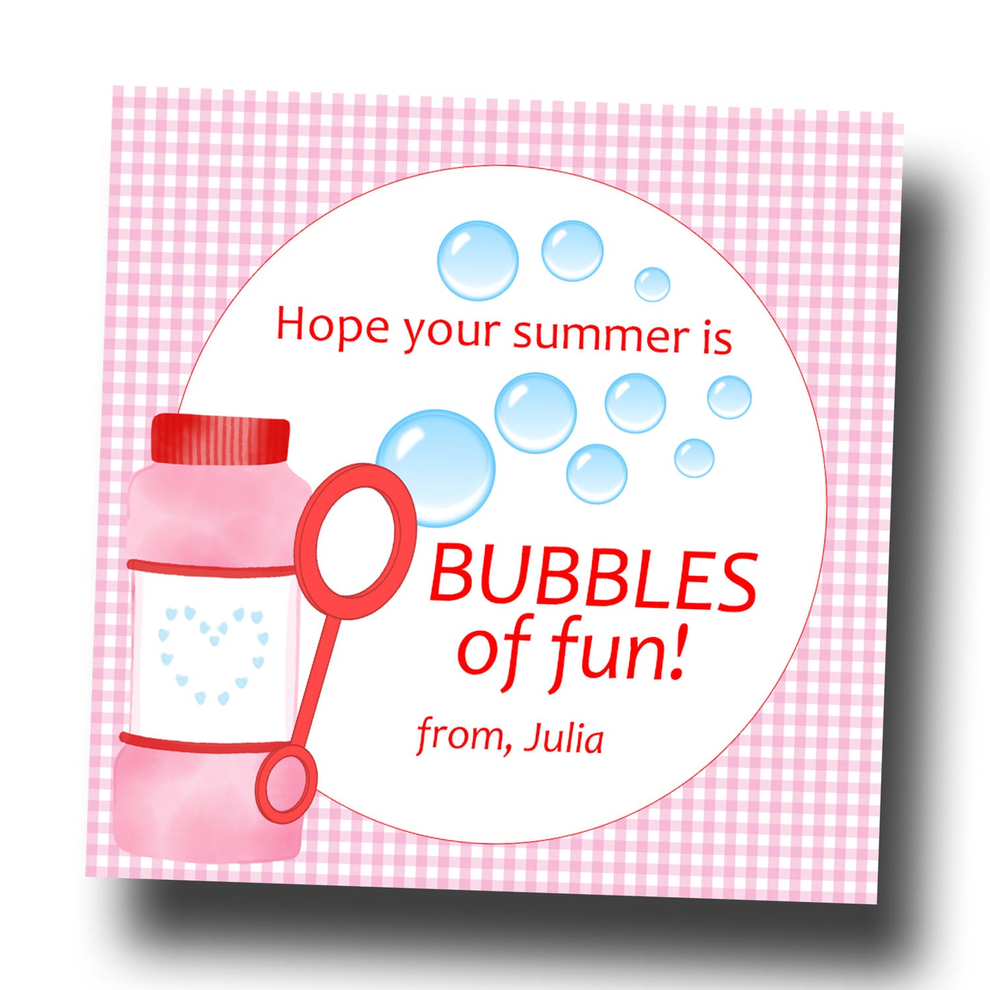 Gift Tags & Stickers - Bubbles