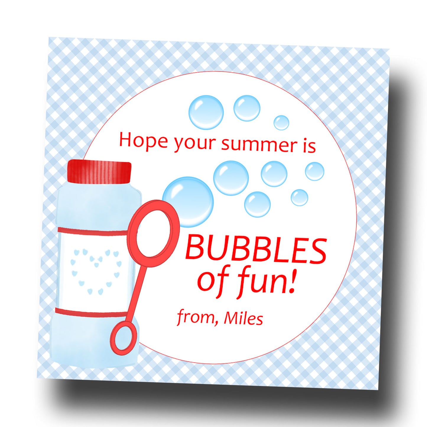 Gift Tags & Stickers - Bubbles