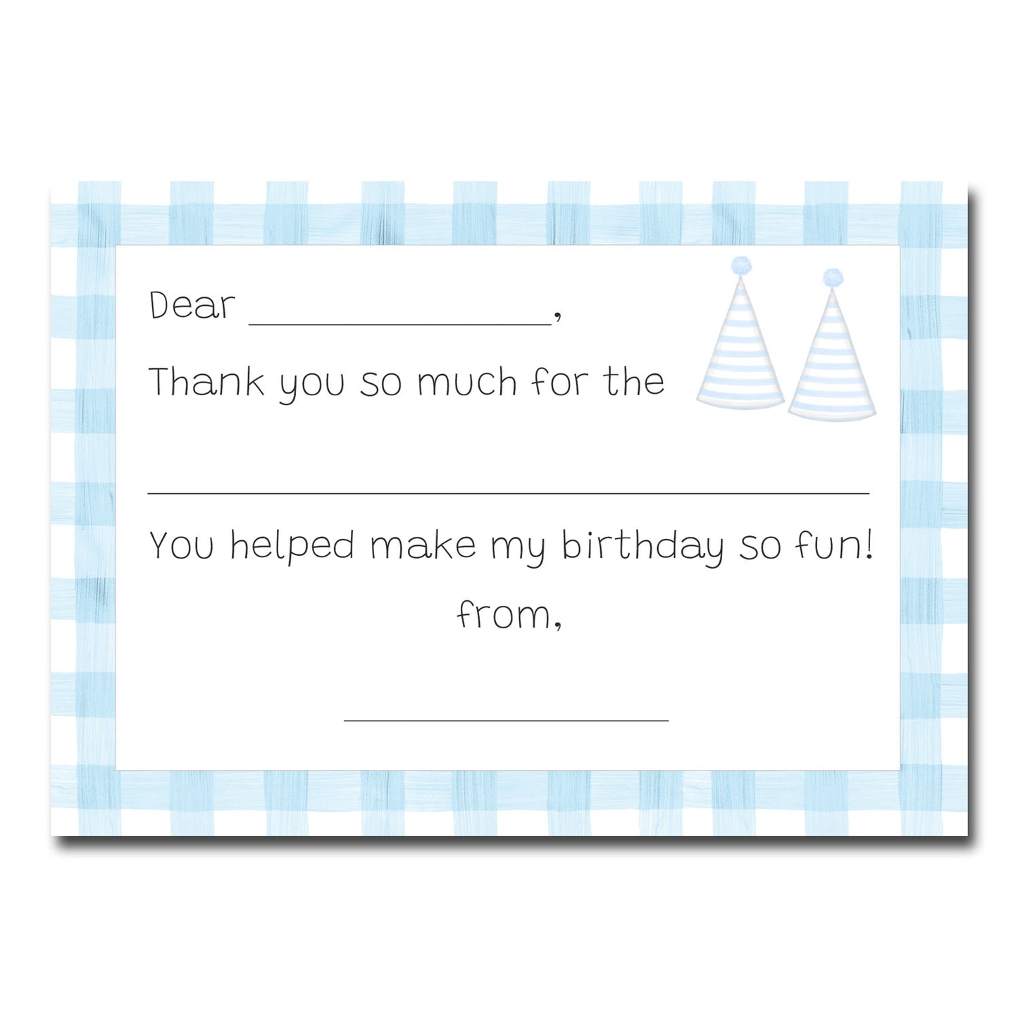 Thank You Notes, Party hats