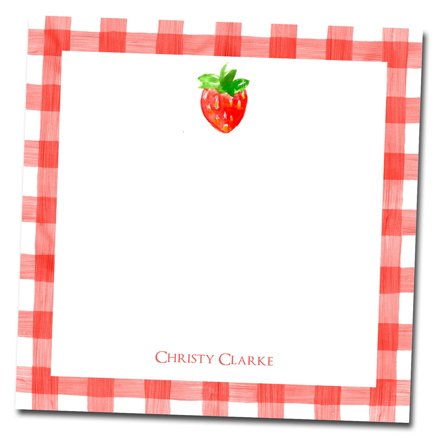 Personalized Notepad - Strawberry