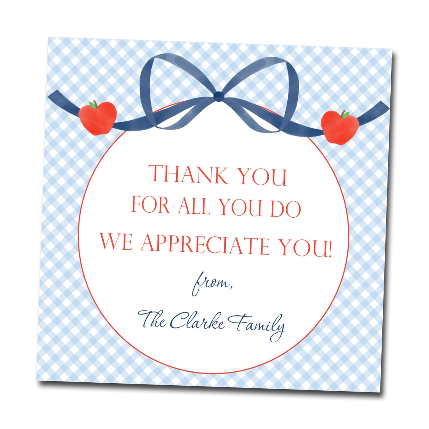 Personalized Gift Tags & Stickers - Teacher Appreciation