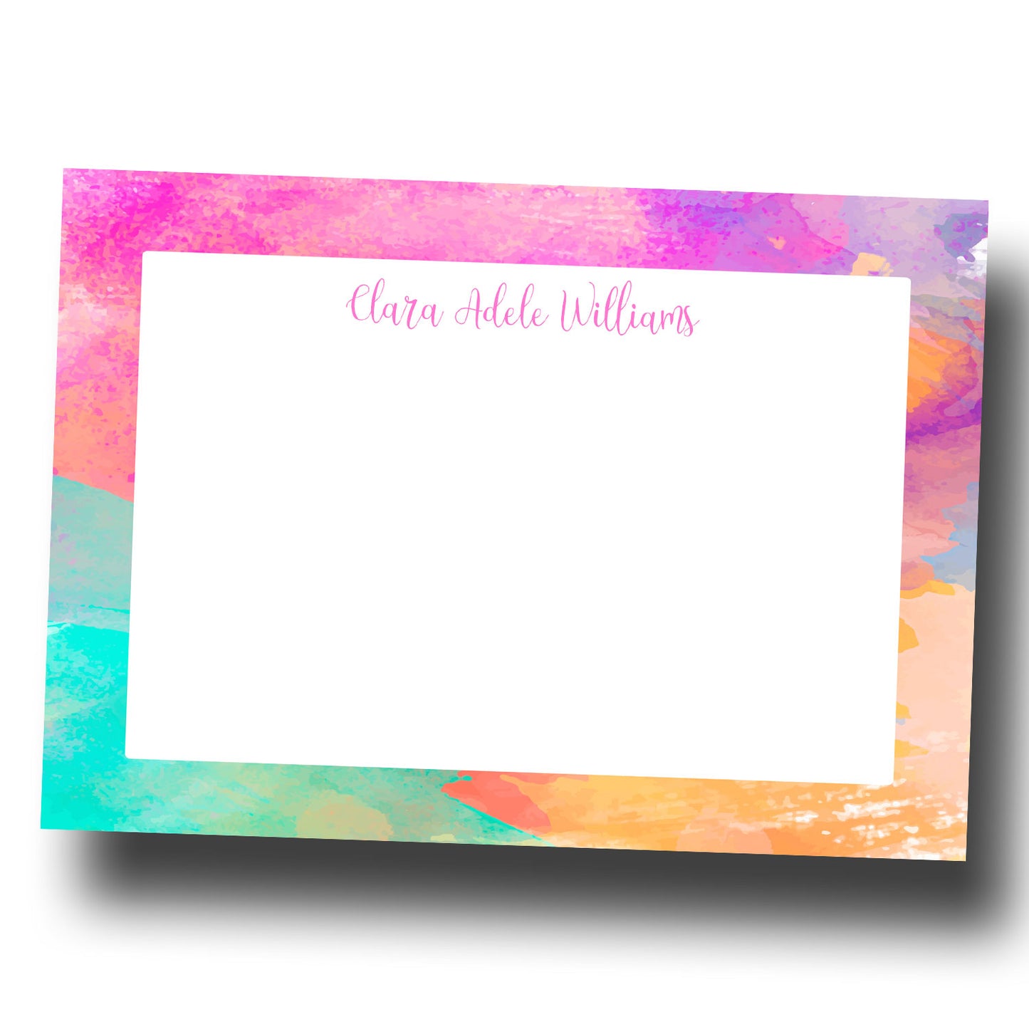 Personalized Note Cards Abstract