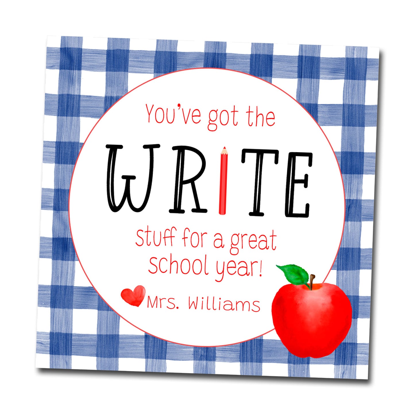 Personalized Gift Tags & Stickers- WRITE stuff