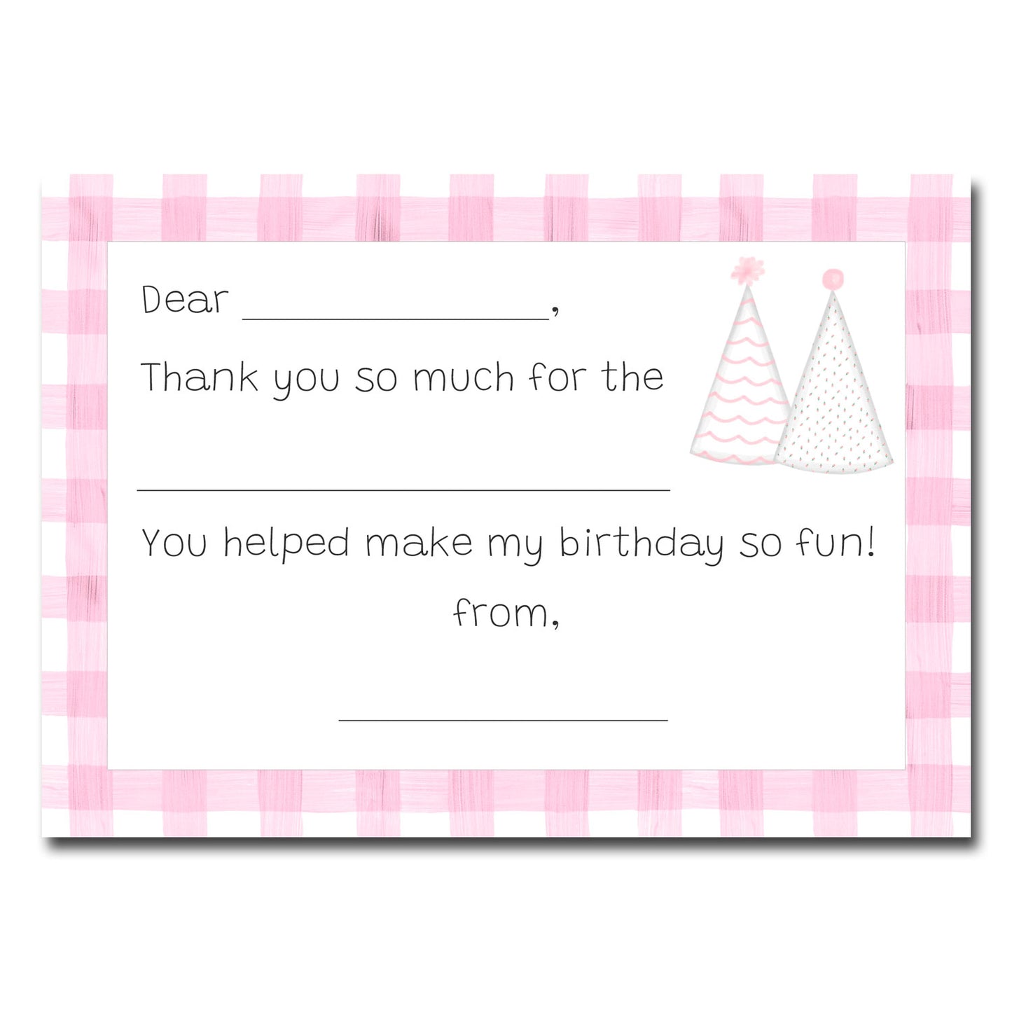 Thank You Notes, Party hats