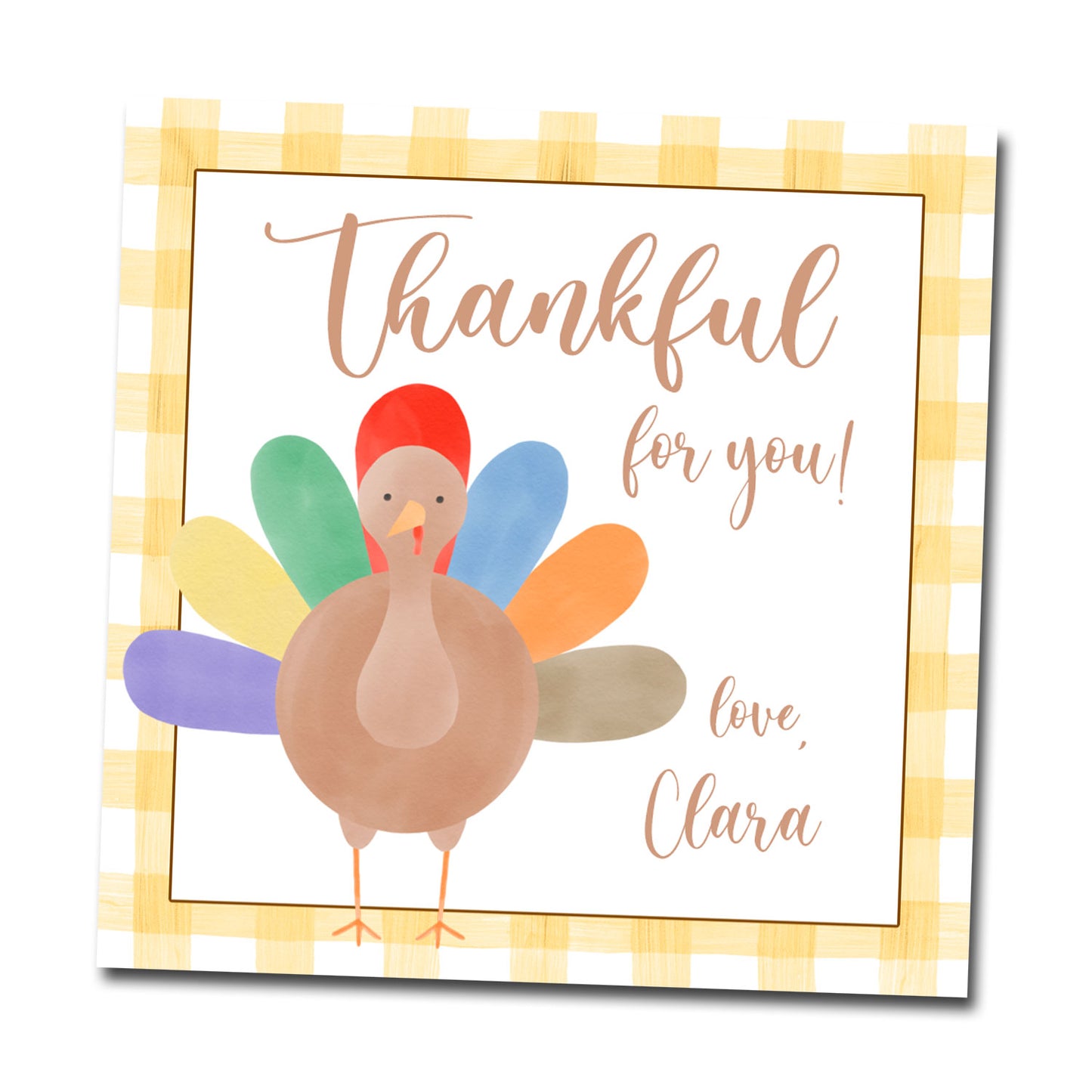 Thanksgiving Gift Tags & Stickers - Turkey