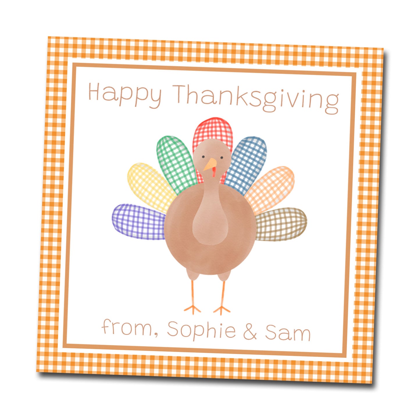 Thanksgiving Gift Tags & Stickers - Turkey