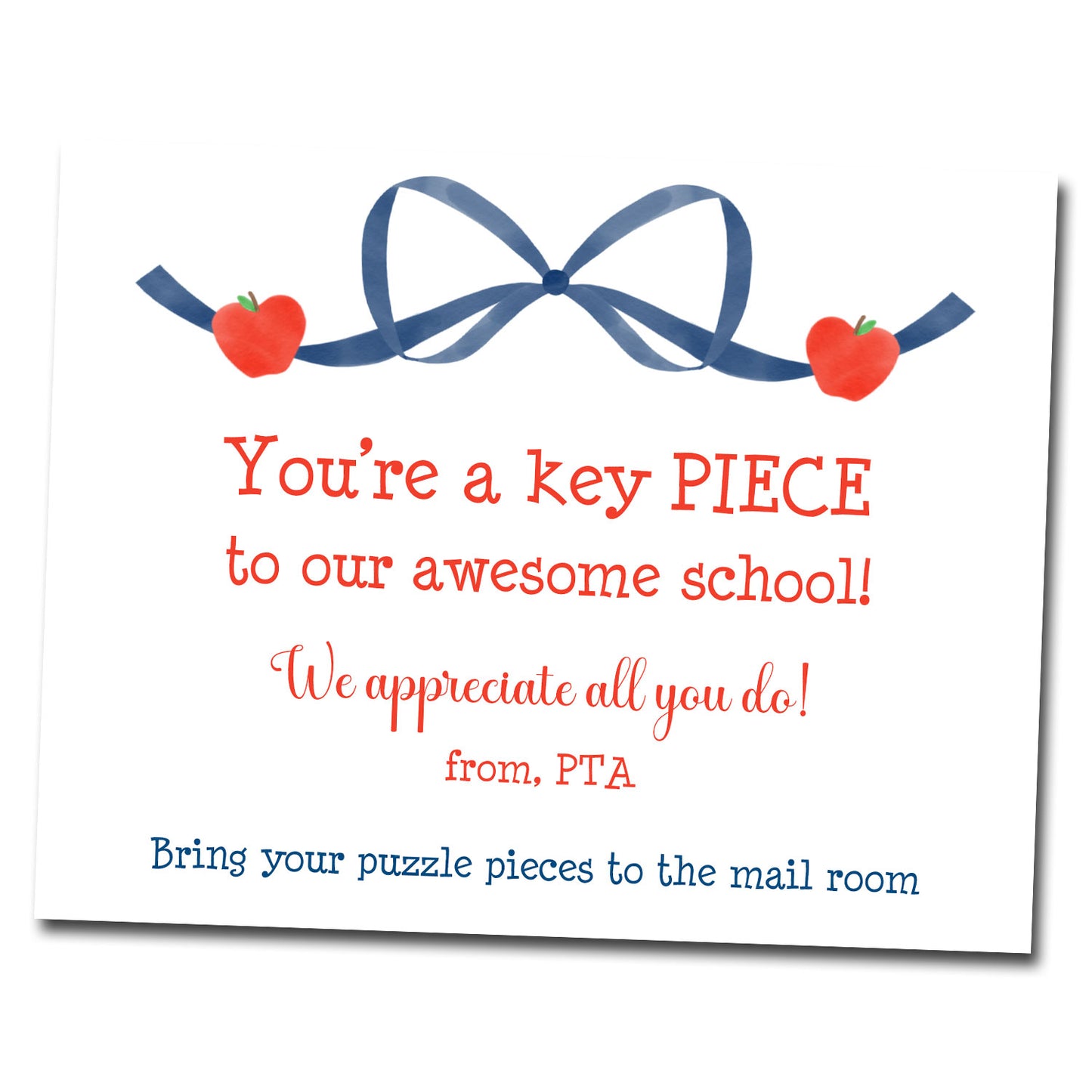 Puzzle Card for Teachers