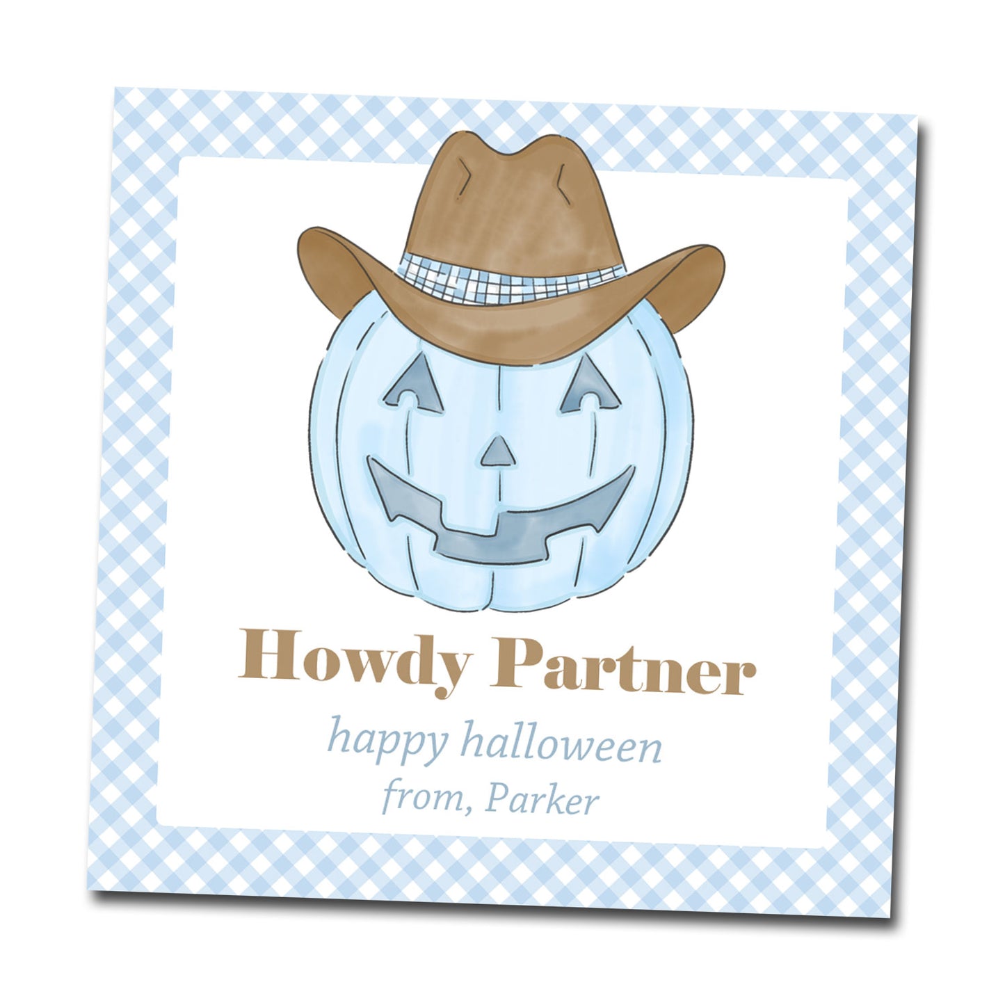 Halloween Gift Tags & Stickers - Howdy Partner