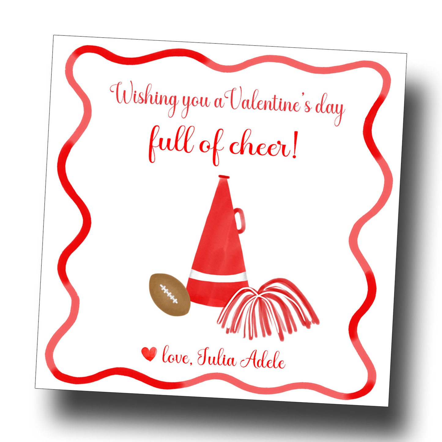 Valentine Tags & Stickers - Cheer