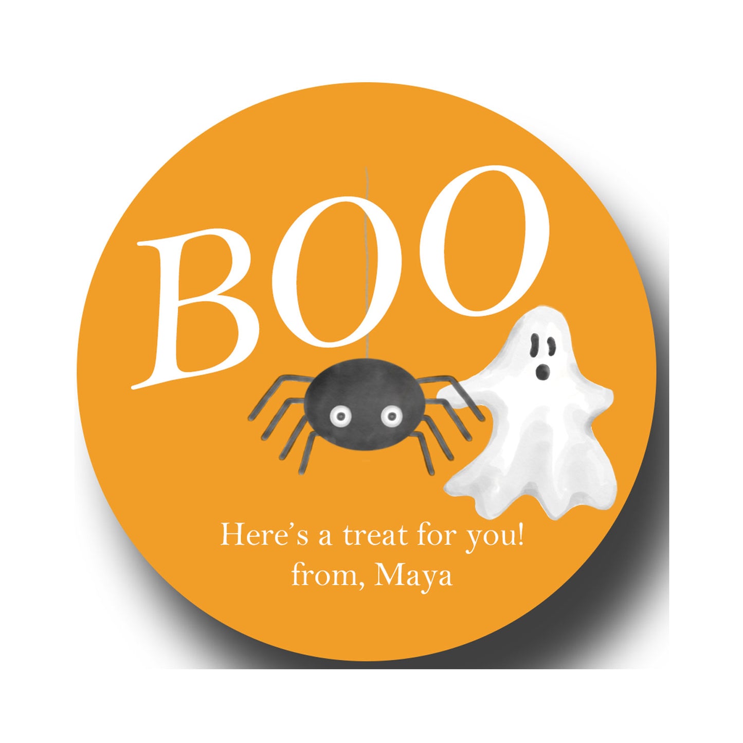 Boo Halloween Gift Tags