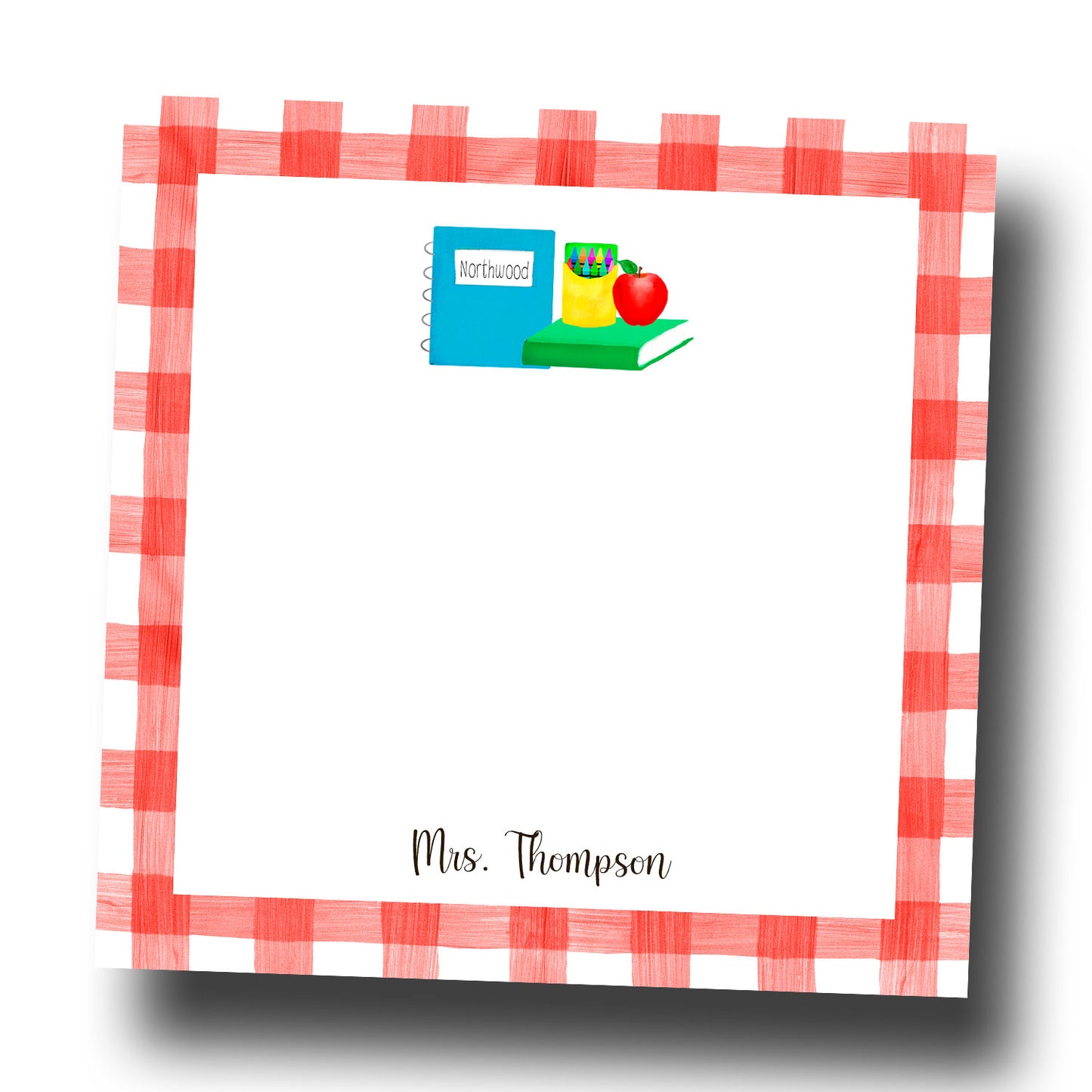 Personalized Teacher Notepad