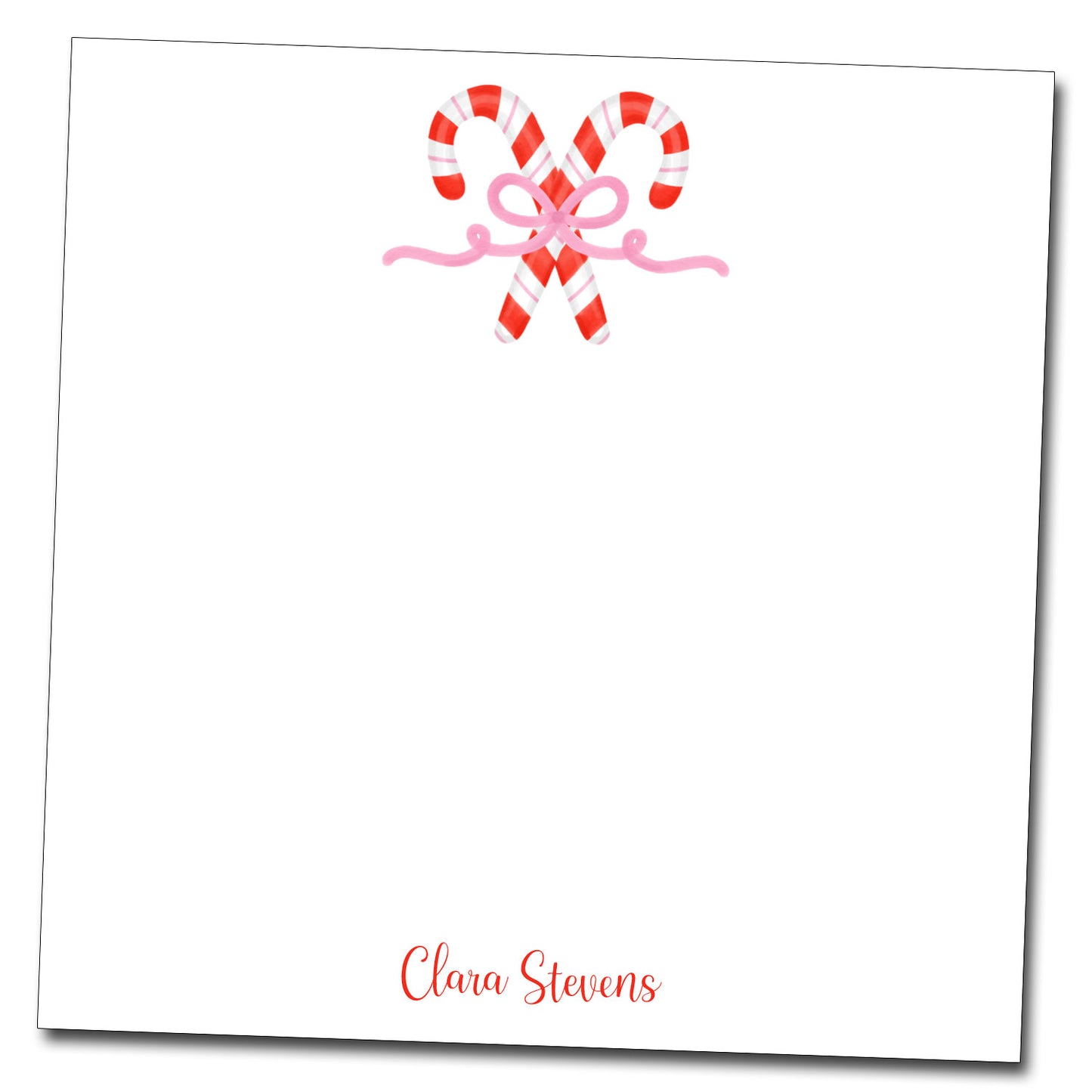 Candy Cane Notepad