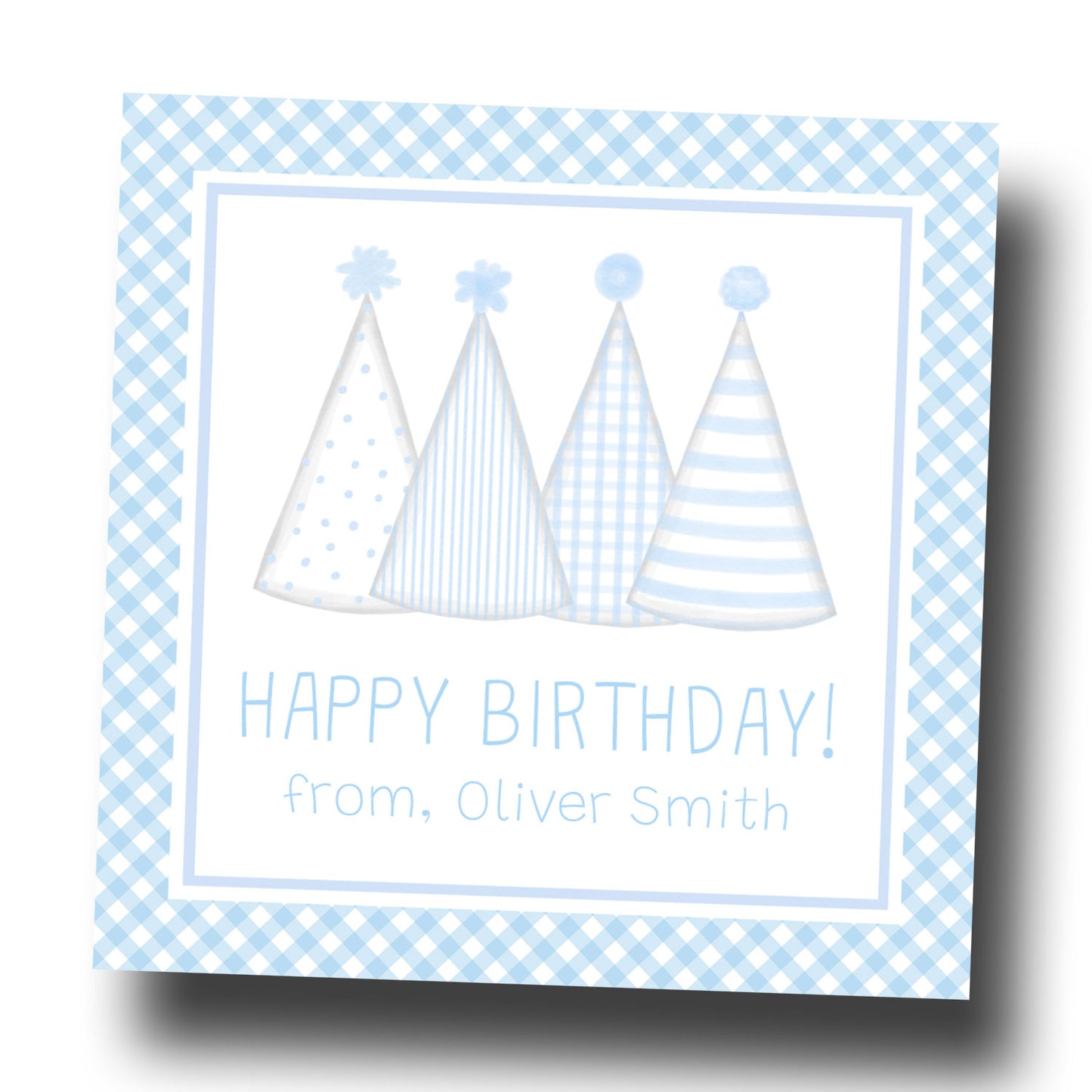 Birthday Gift Tags & Stickers - Party Hats