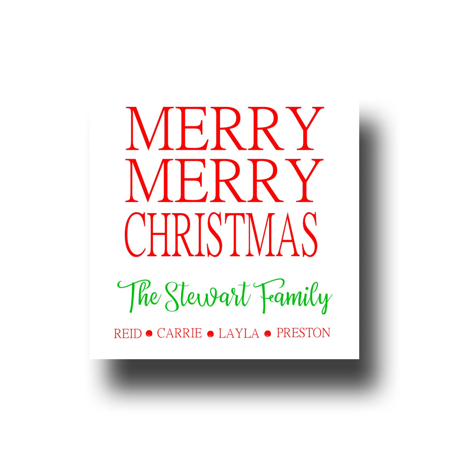 Gift Tags & Stickers - Merry Merry