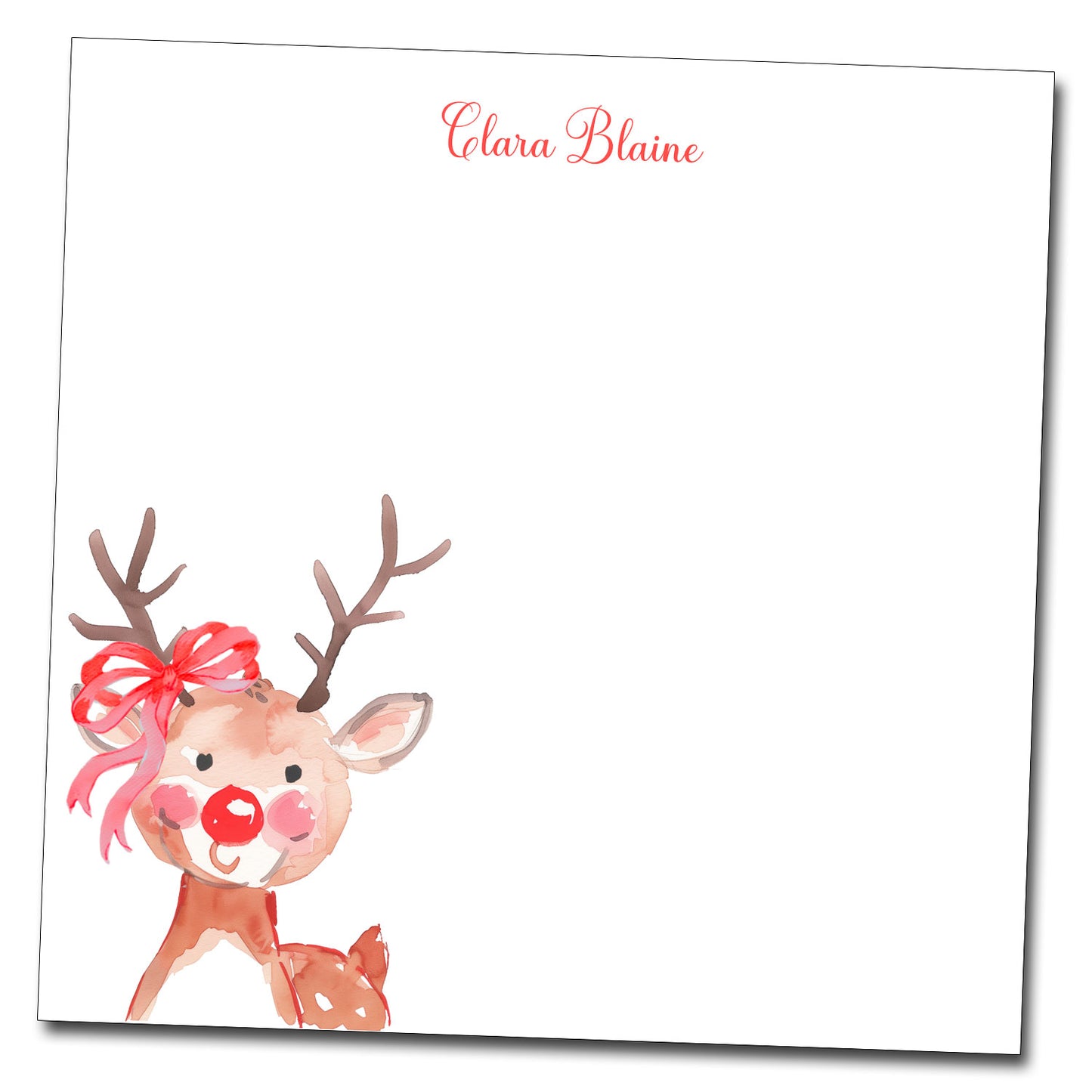 Reindeer Notepad