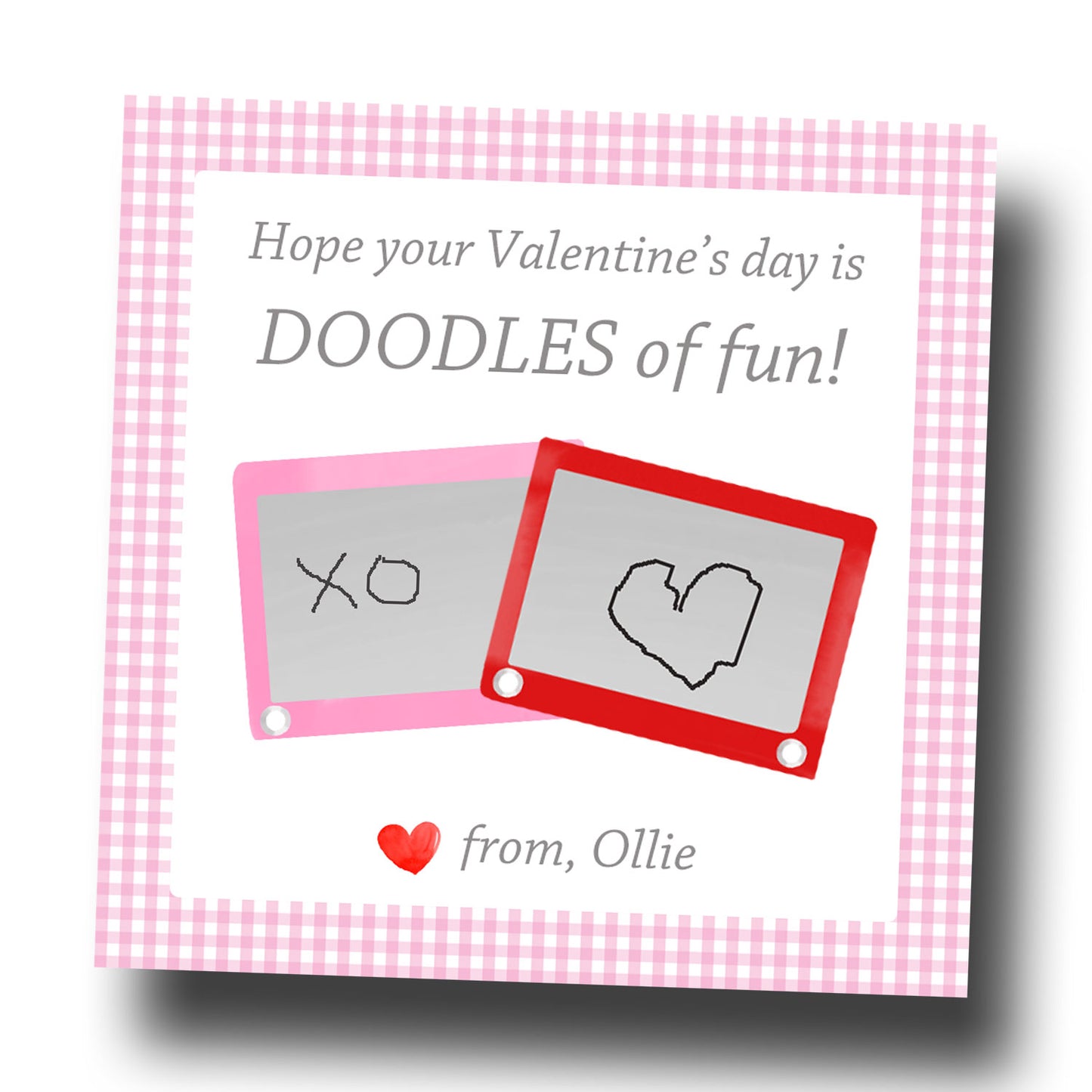 Valentine Tags & Stickers - Doodle Pad