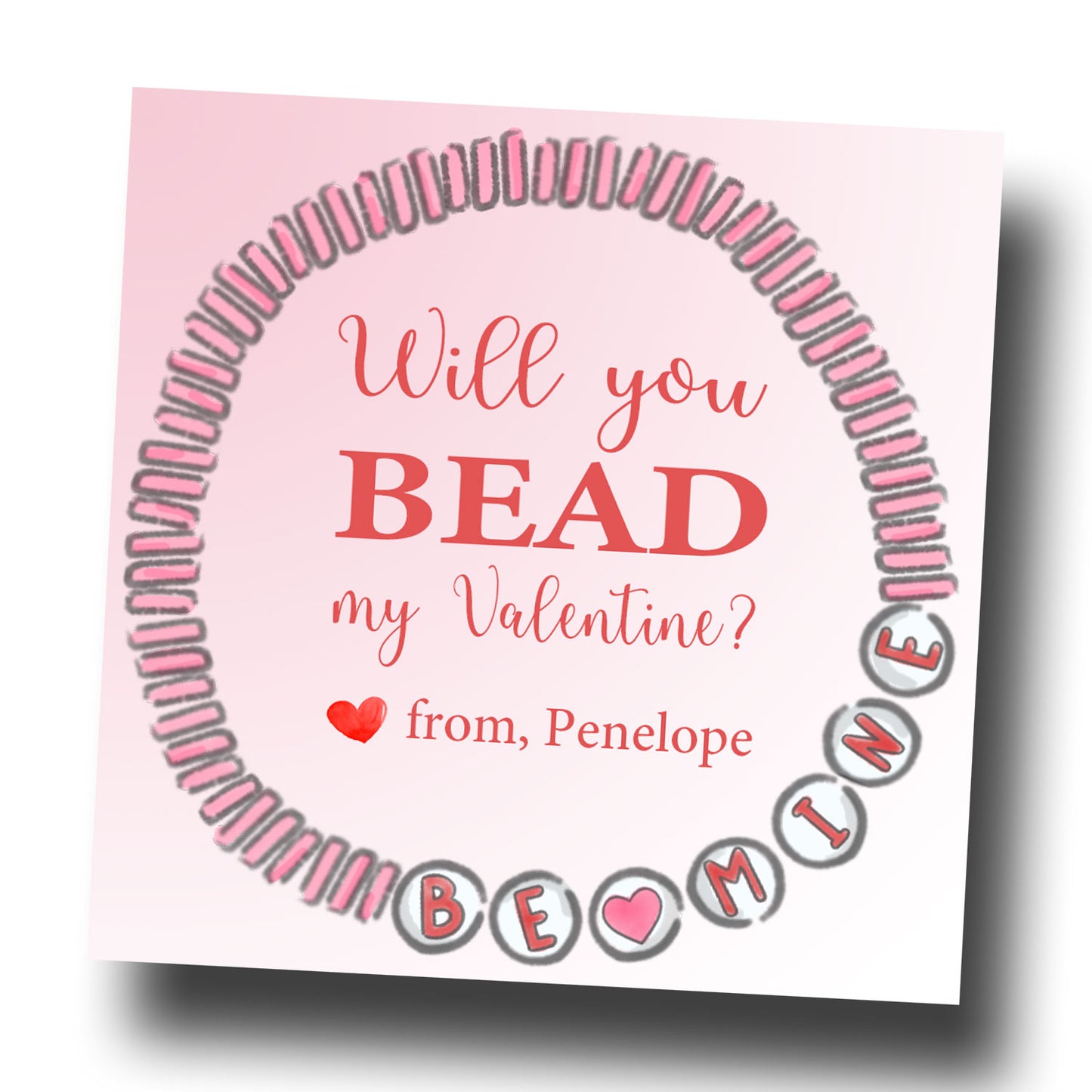 Valentine Tags & Stickers - Friendship Bracelets