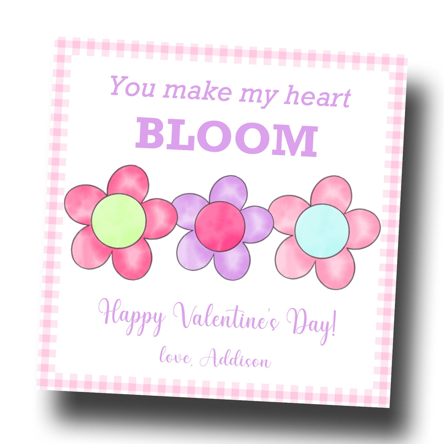 Valentine Tags & Stickers - Bloom
