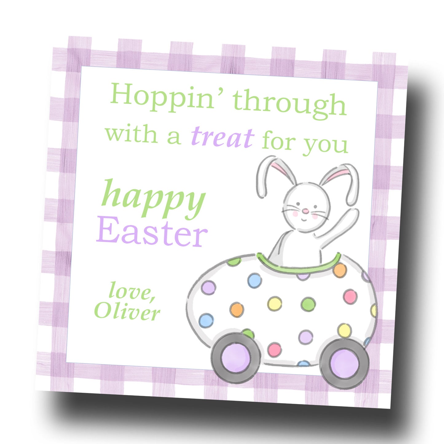 Easter Tags & Stickers - Bunny Treat Bag Tags