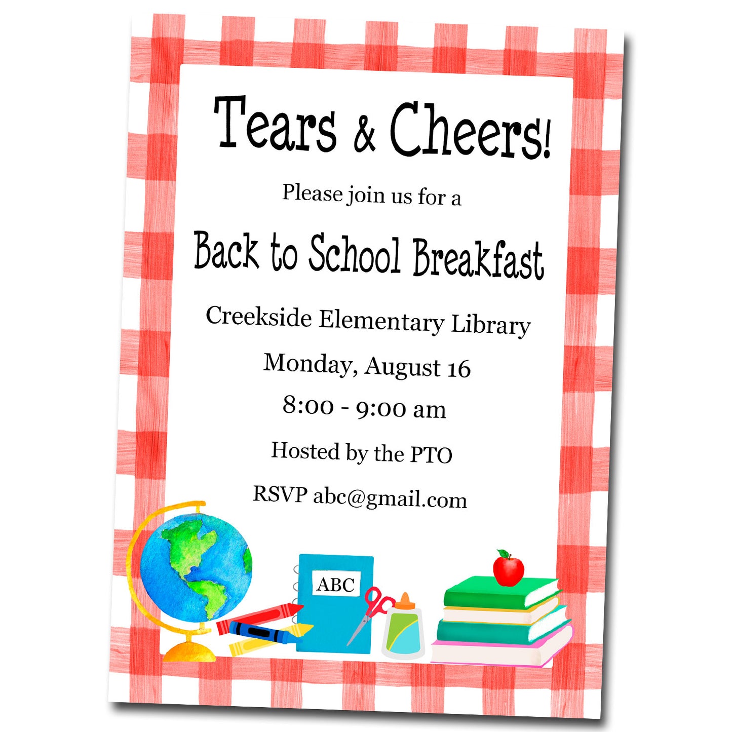 Back to School Invitations