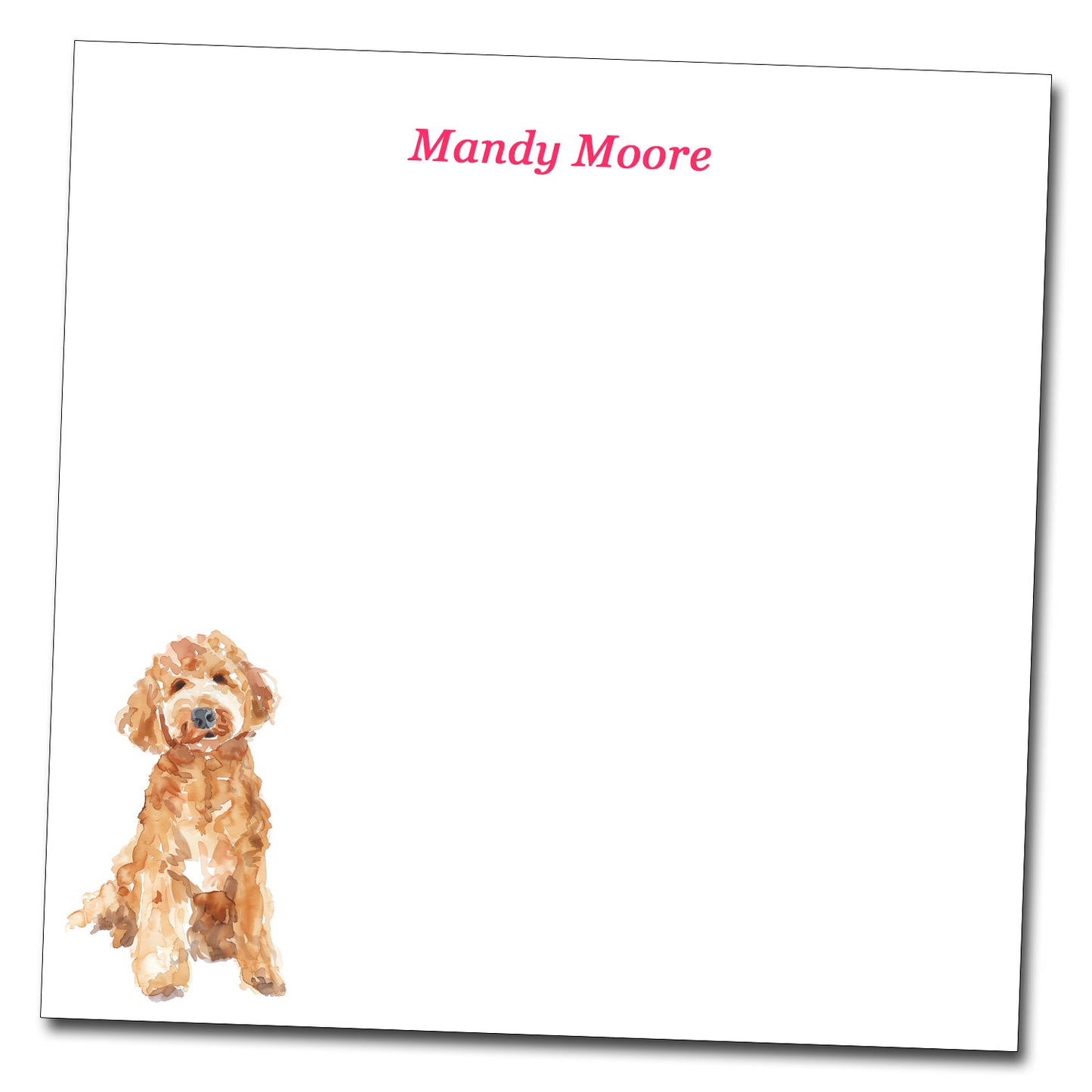 Personalized Notepad - Goldendoodle