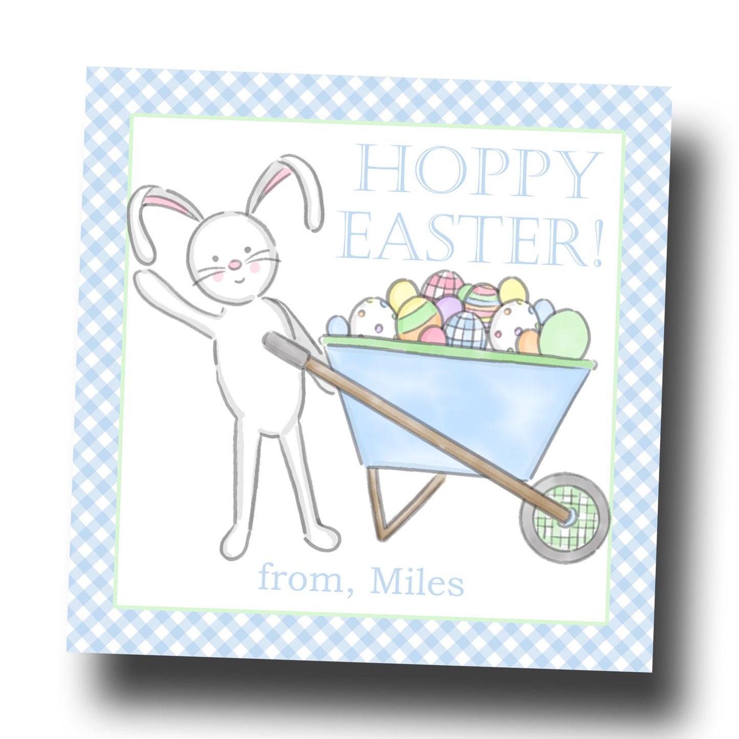 Easter Tags & Stickers - Hoppy Easter Train