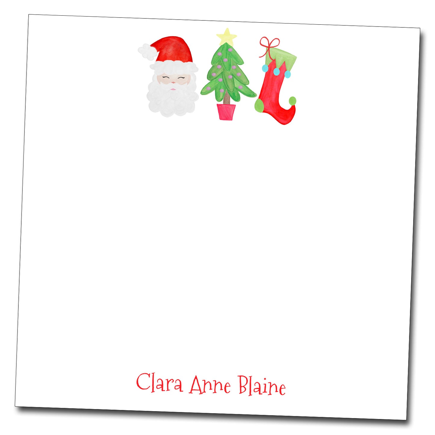 Santa Notepad