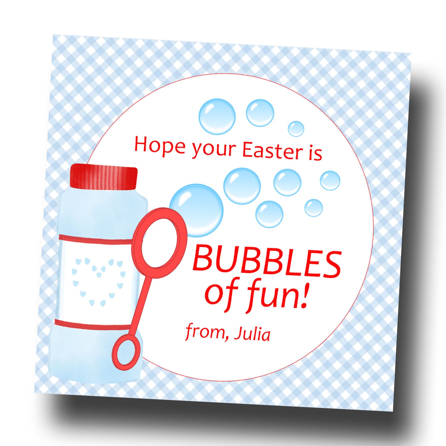Easter Tags & Stickers - Bubbles