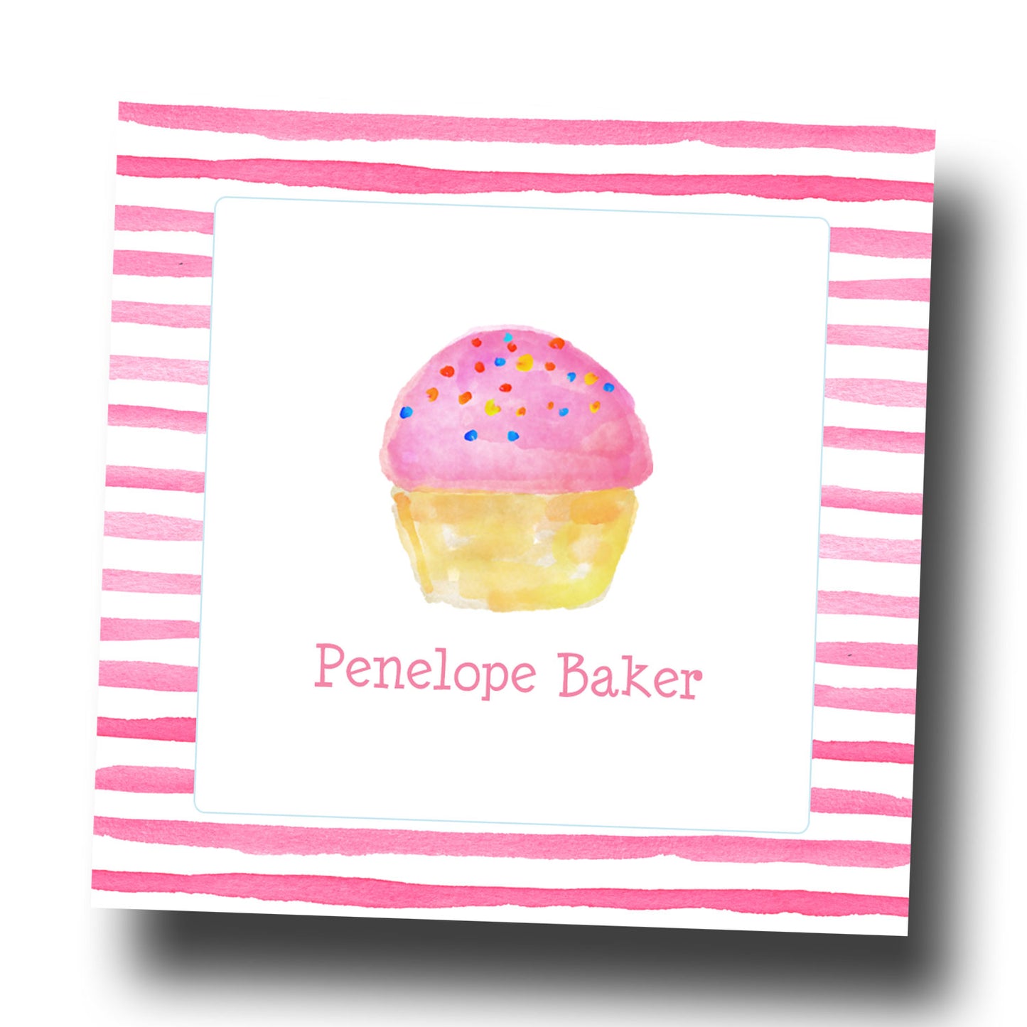 Birthday Gift Tags & Stickers - Cupcake