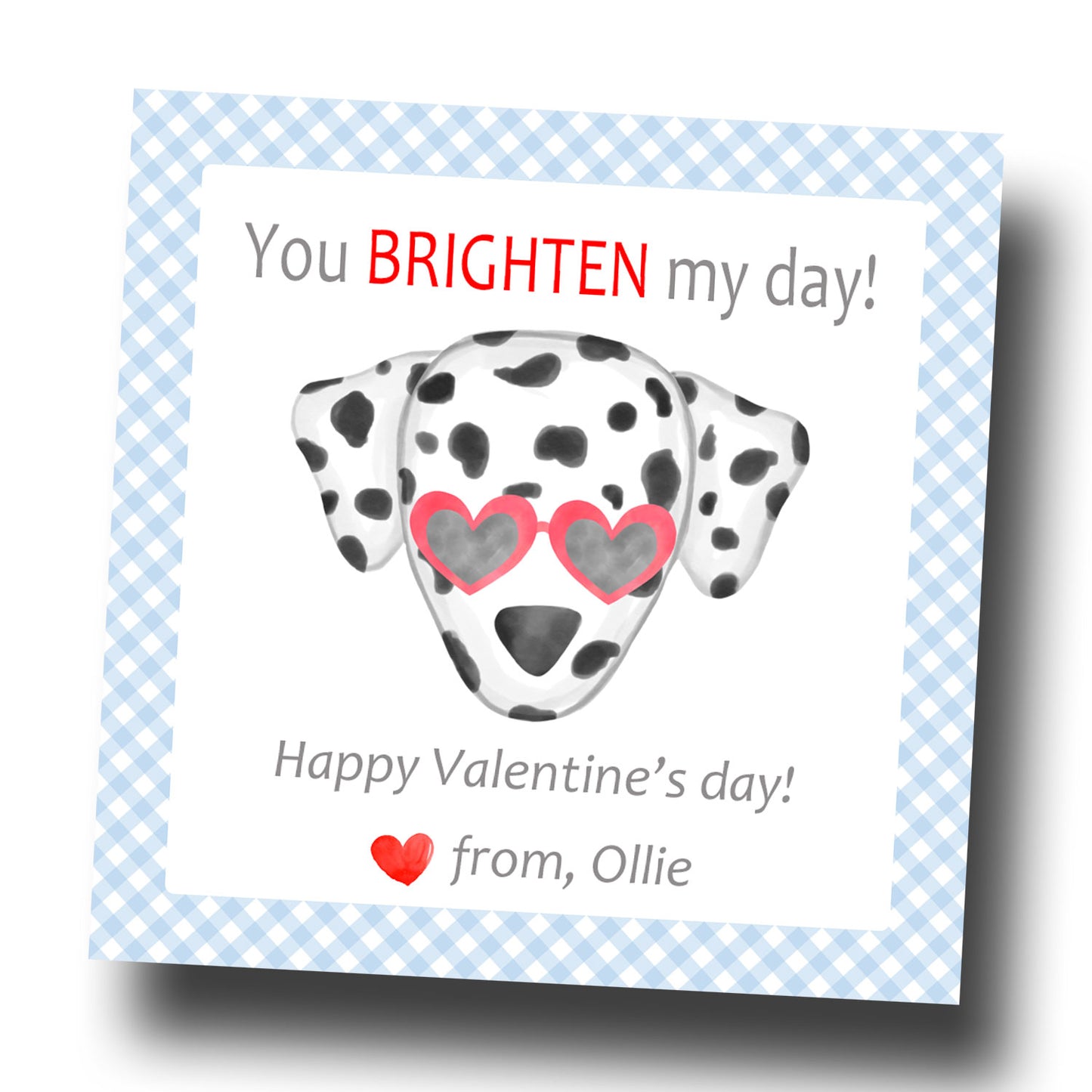 Valentine Tags & Stickers - Brighten my day