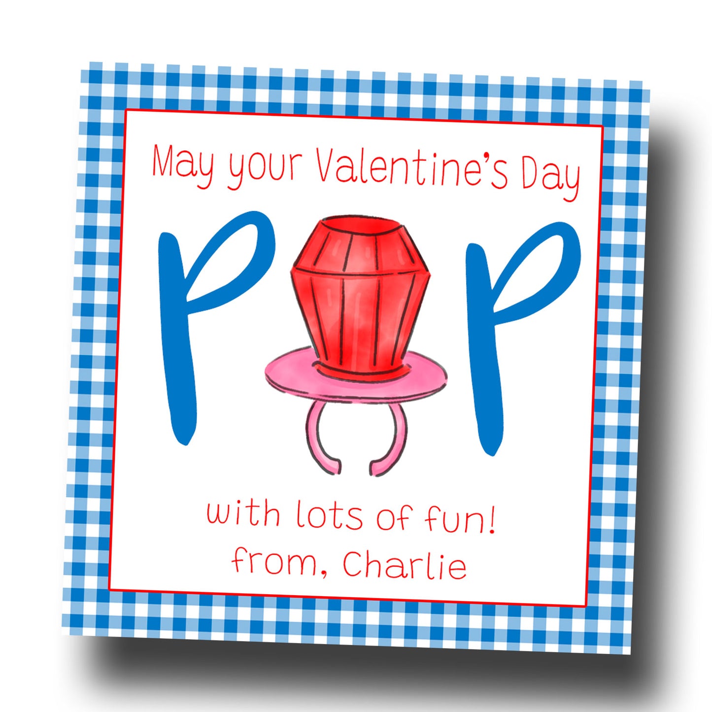 Valentine Tags & Stickers - POP