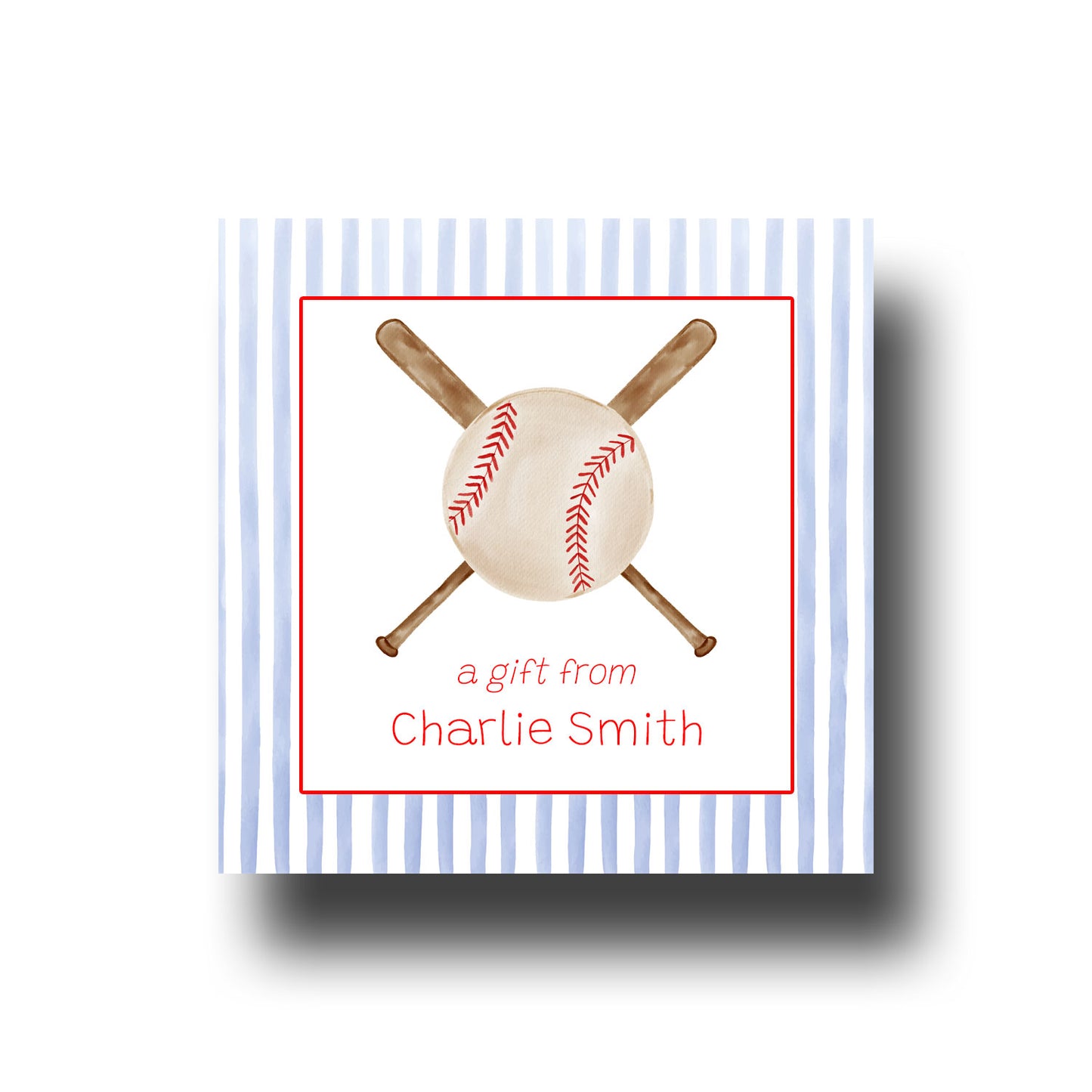 Personalized Enclosure Cards - Baseball
