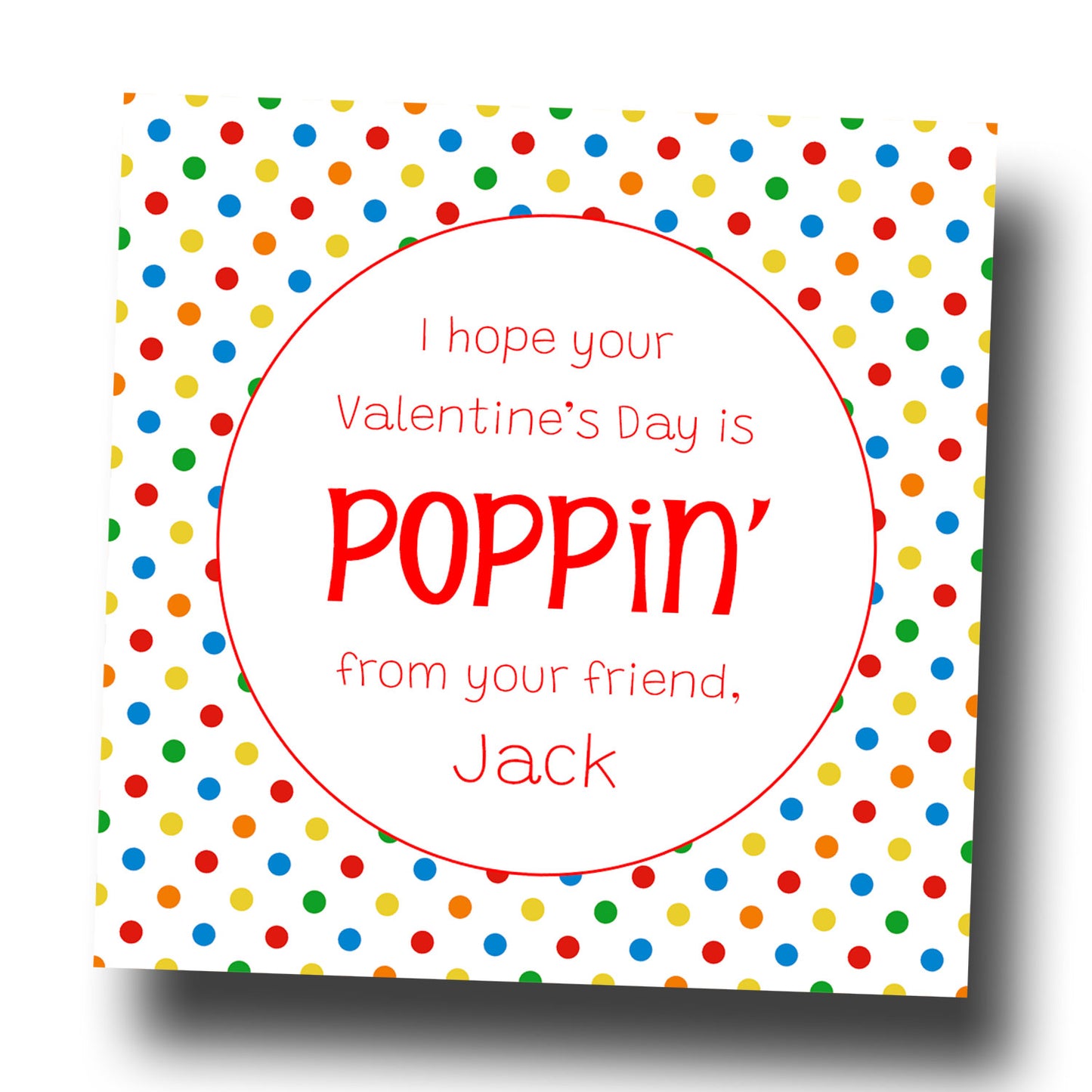 Valentine Tags & Stickers - Poppin