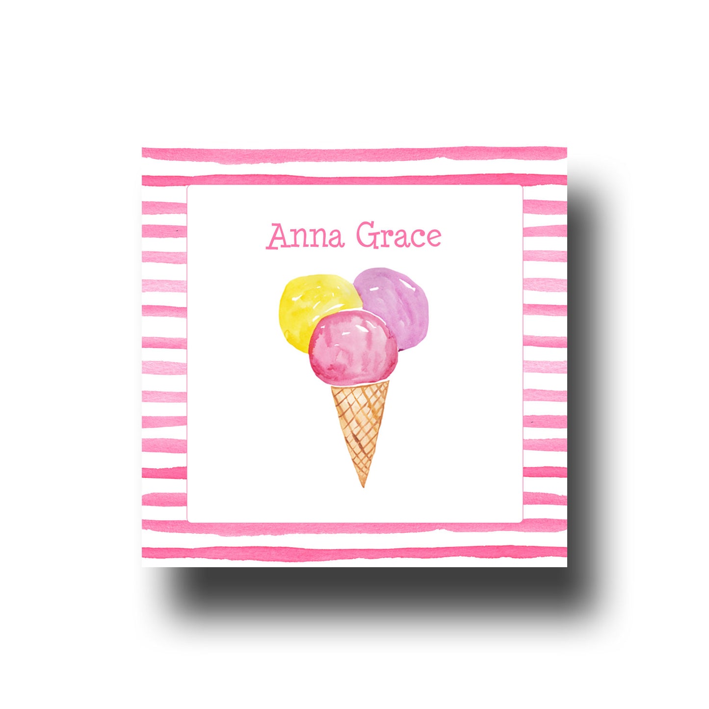 Personalized Enclosure Cards - Ice Cream