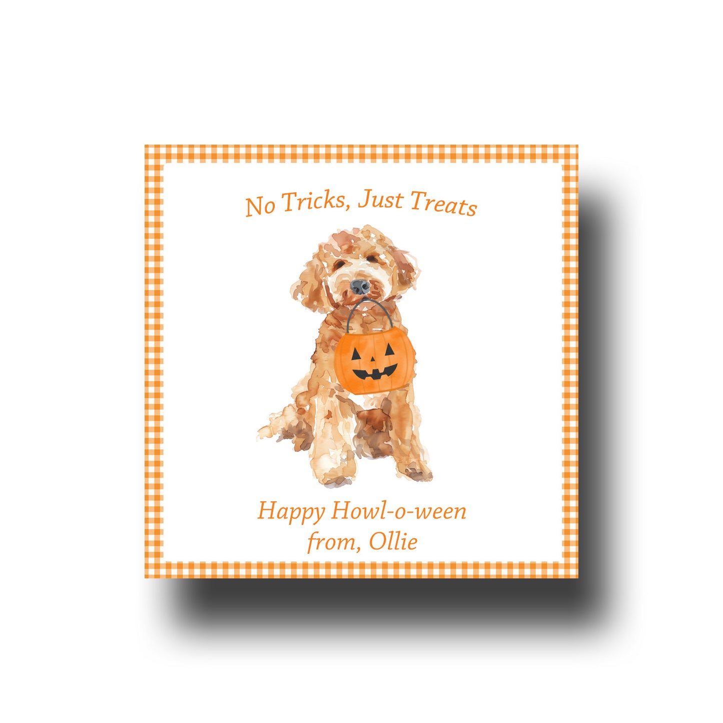 Halloween Gift Tags & Stickers - Goldendoodle