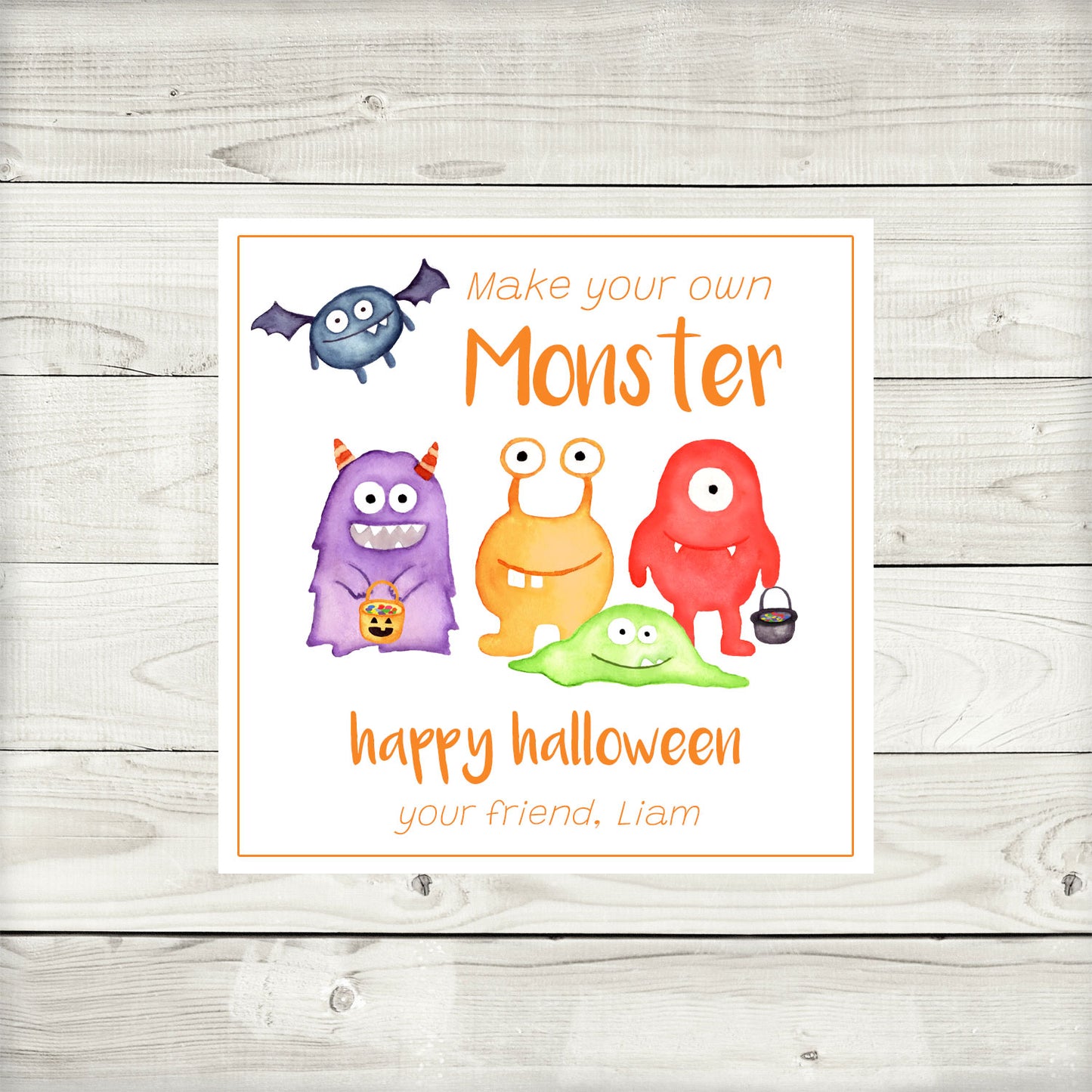 Halloween Gift Tags & Stickers - Make your own Monster
