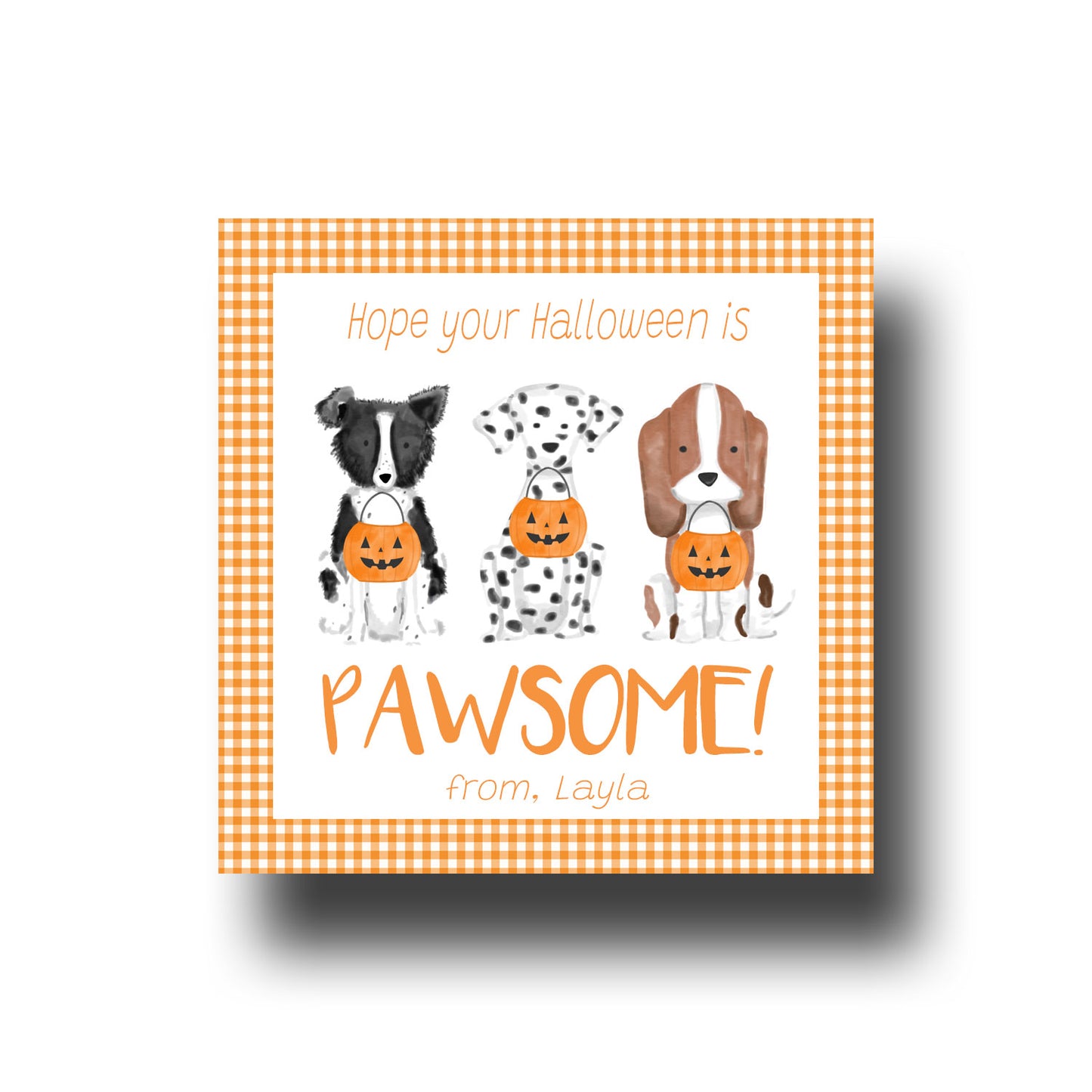 Halloween Gift Tags & Stickers - Pawsome