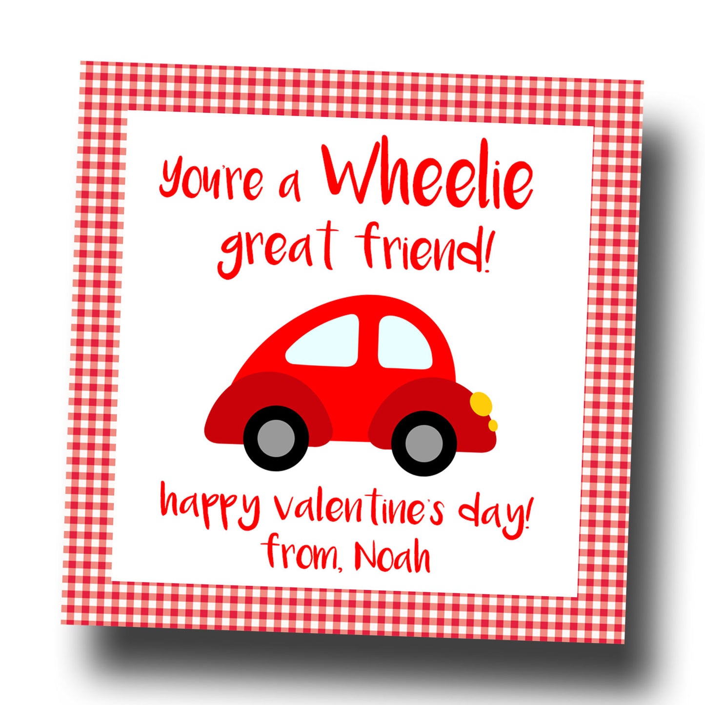 Valentine Tags & Stickers - Wheelie
