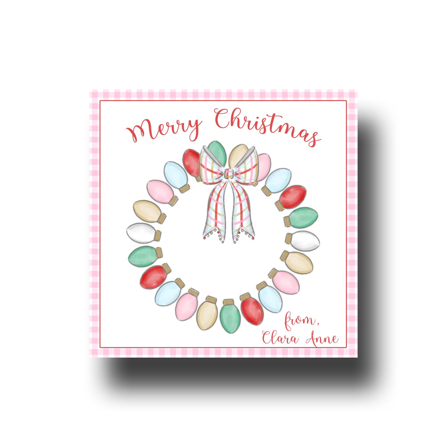 Gift Tags & Stickers - Light Wreath