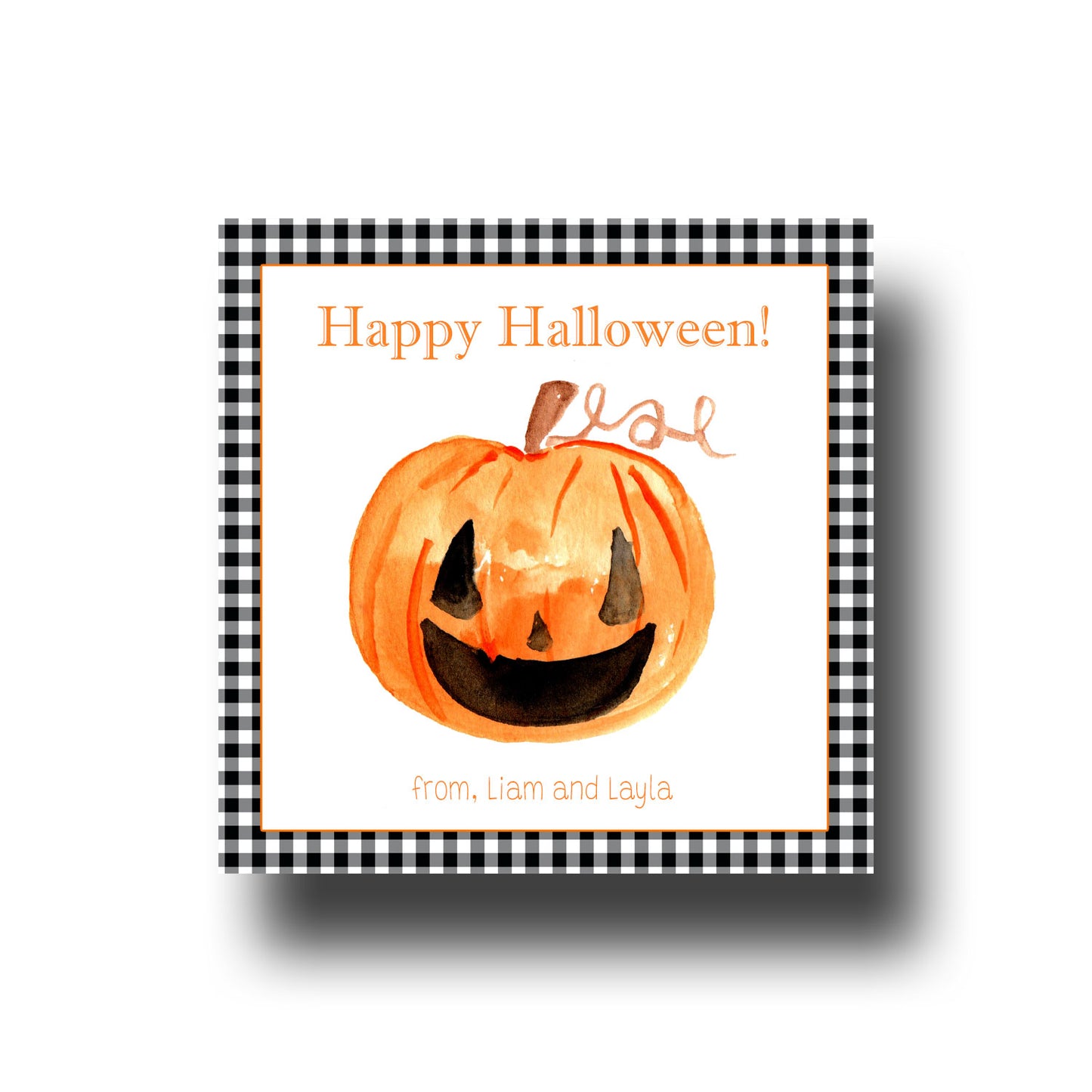 Halloween Gift Tags & Stickers - Jack O Lantern